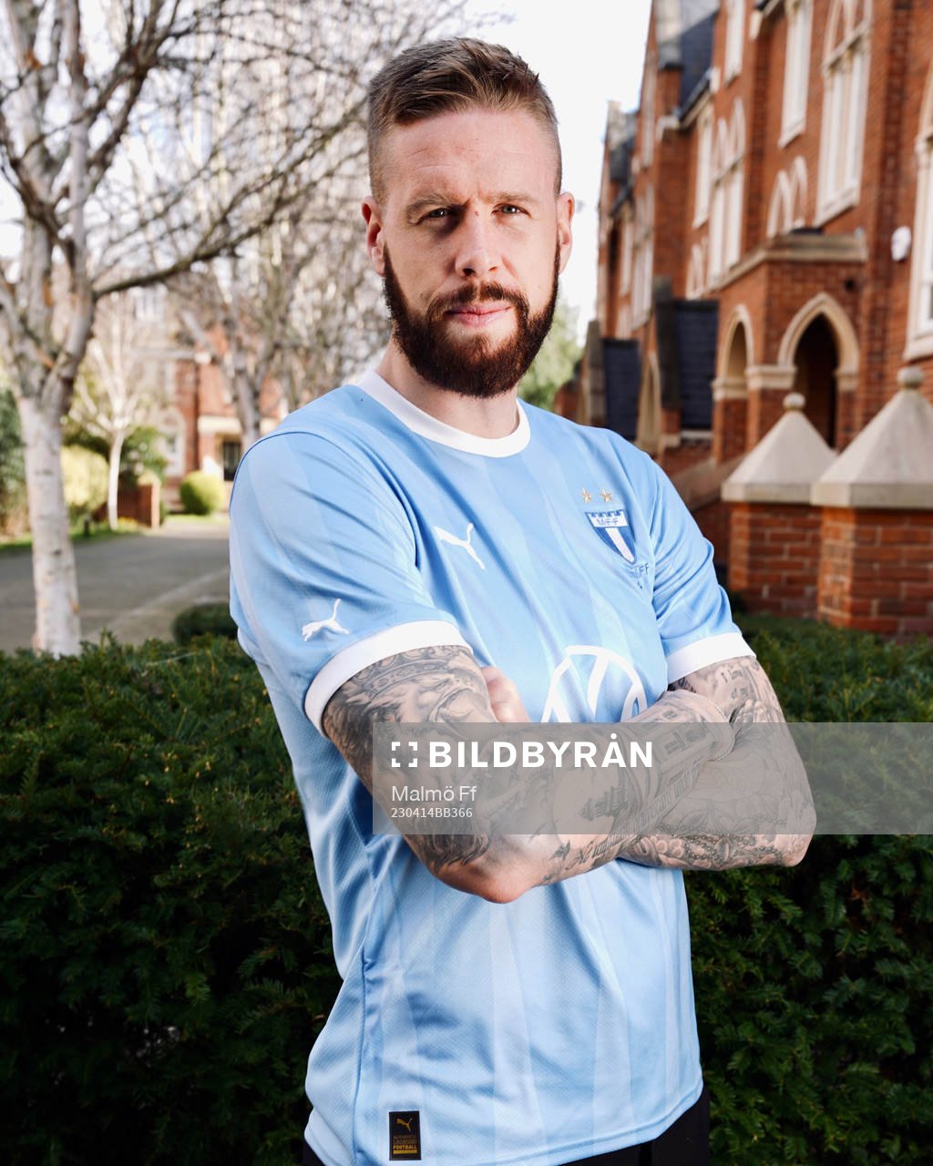 På denna handoutbild från Malmö FF syns Pontus Jansson