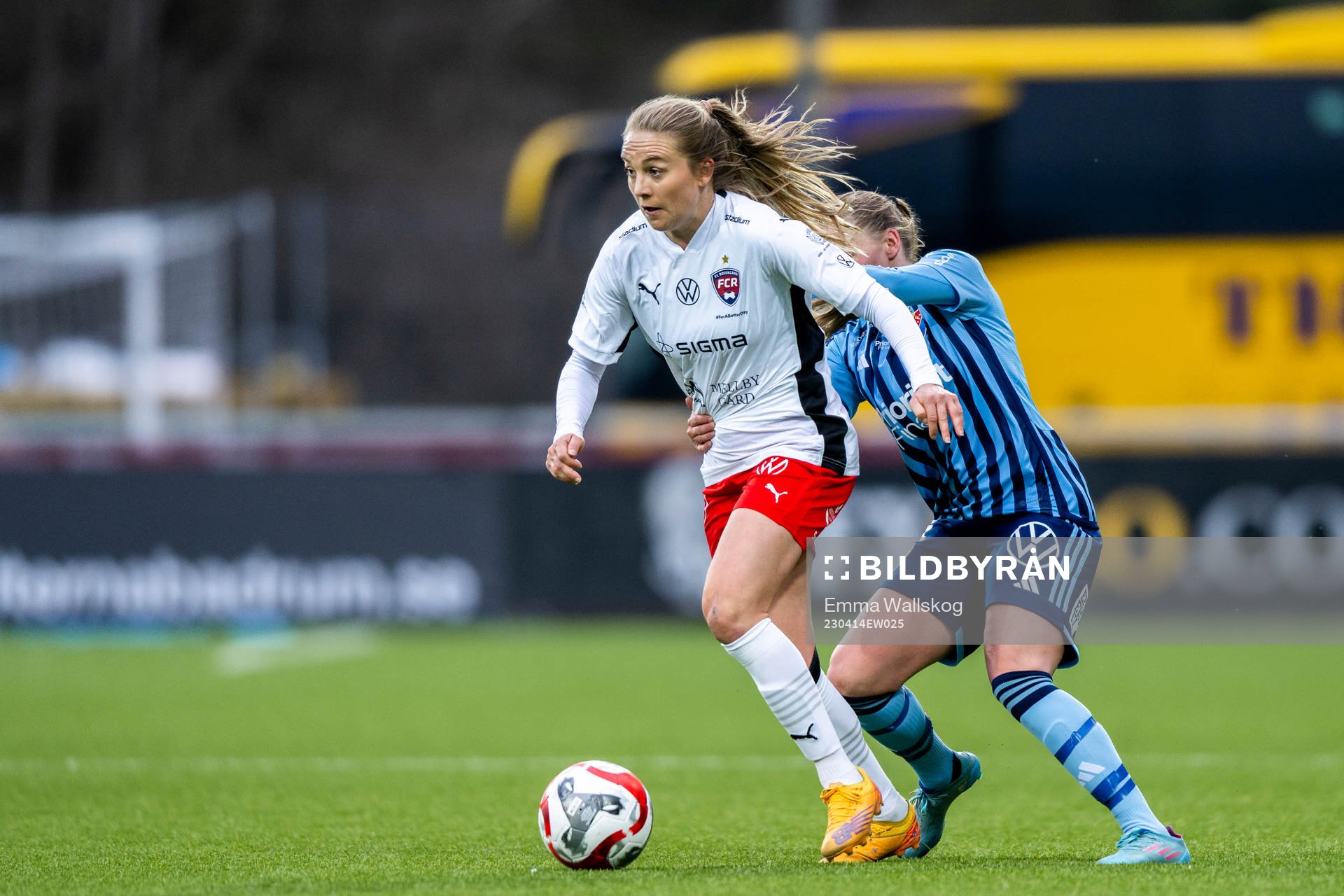 FC Rosengårds Fiona Brown och Djurgårdens Ebba Hed