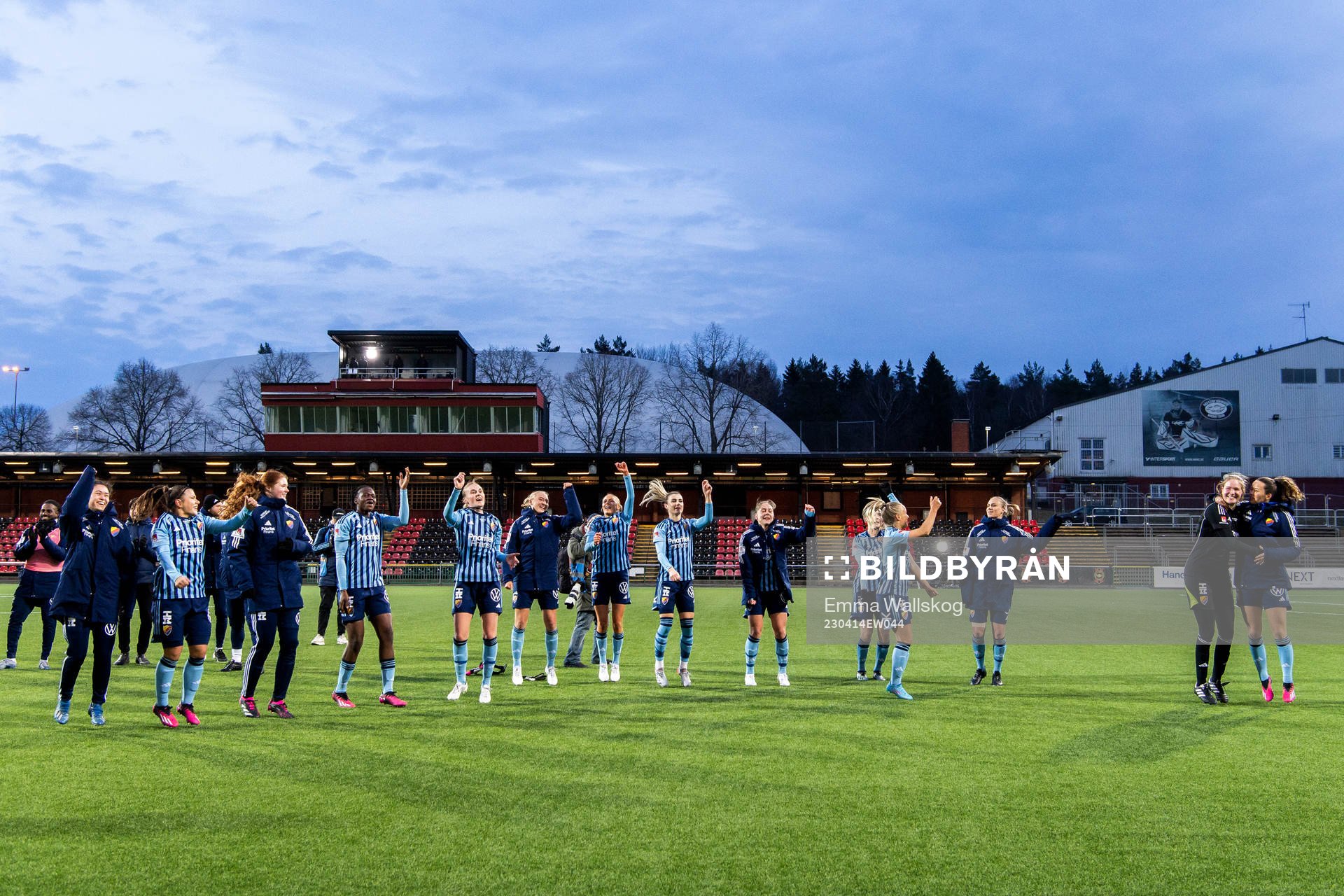 Djurgårdens spelare jublar