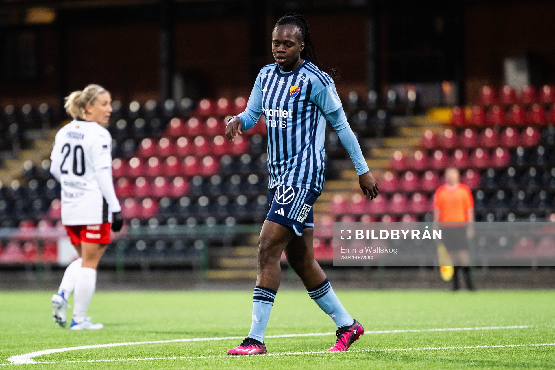 Djurgårdens Flavine Mawete Musolo deppar