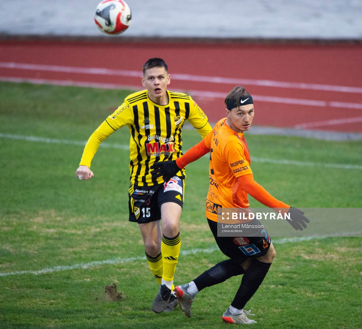 IFK Hässleholms Viktor Ahlgren i matchen i div. 2 mellan
