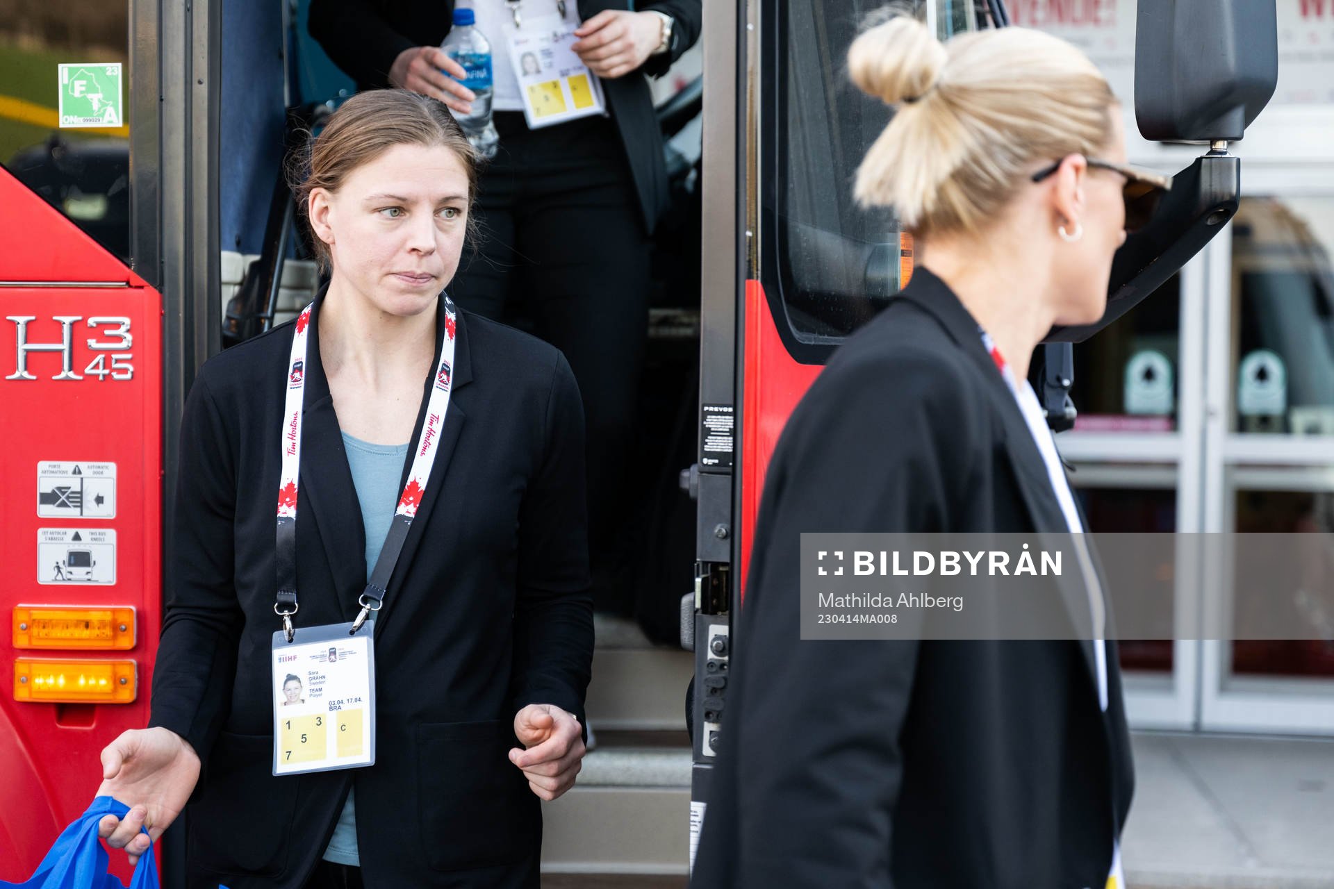 Goaltender Sara Grahn  of Sweden