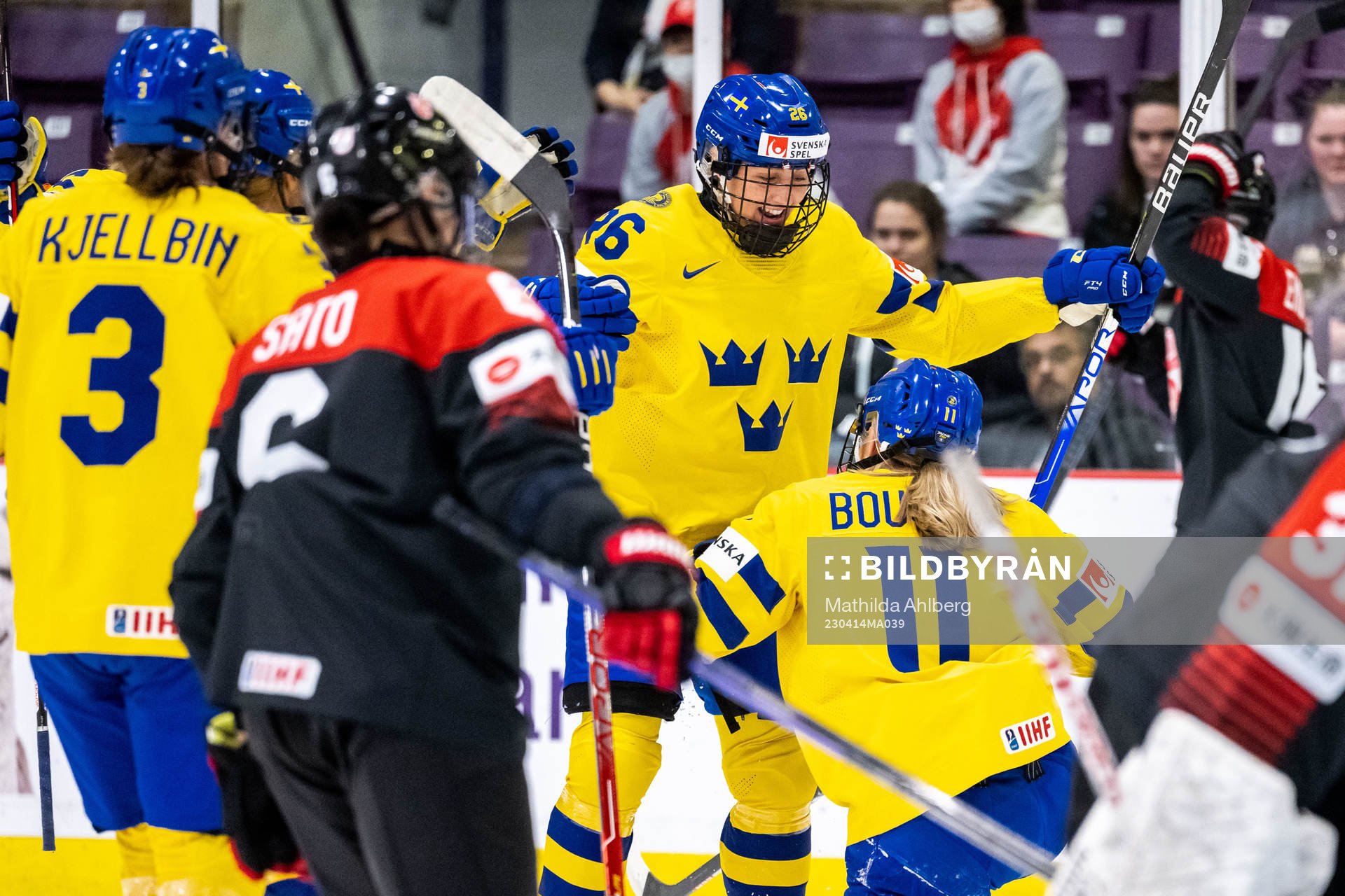 Hanna Olsson and Josefin Bouveng of Sweden celebrate