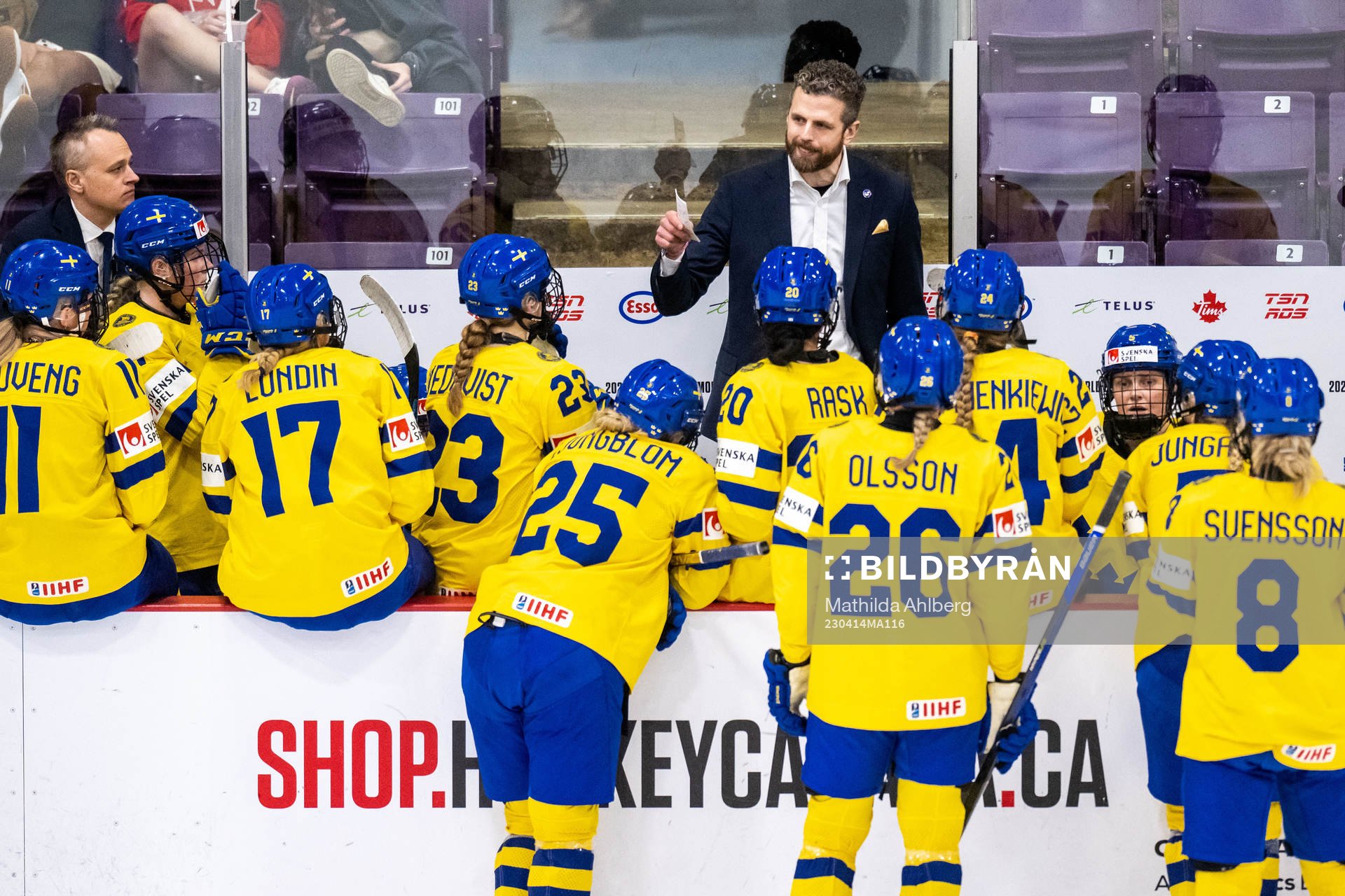 Assistant coach Andreas Karlsson and Head coach Ulf