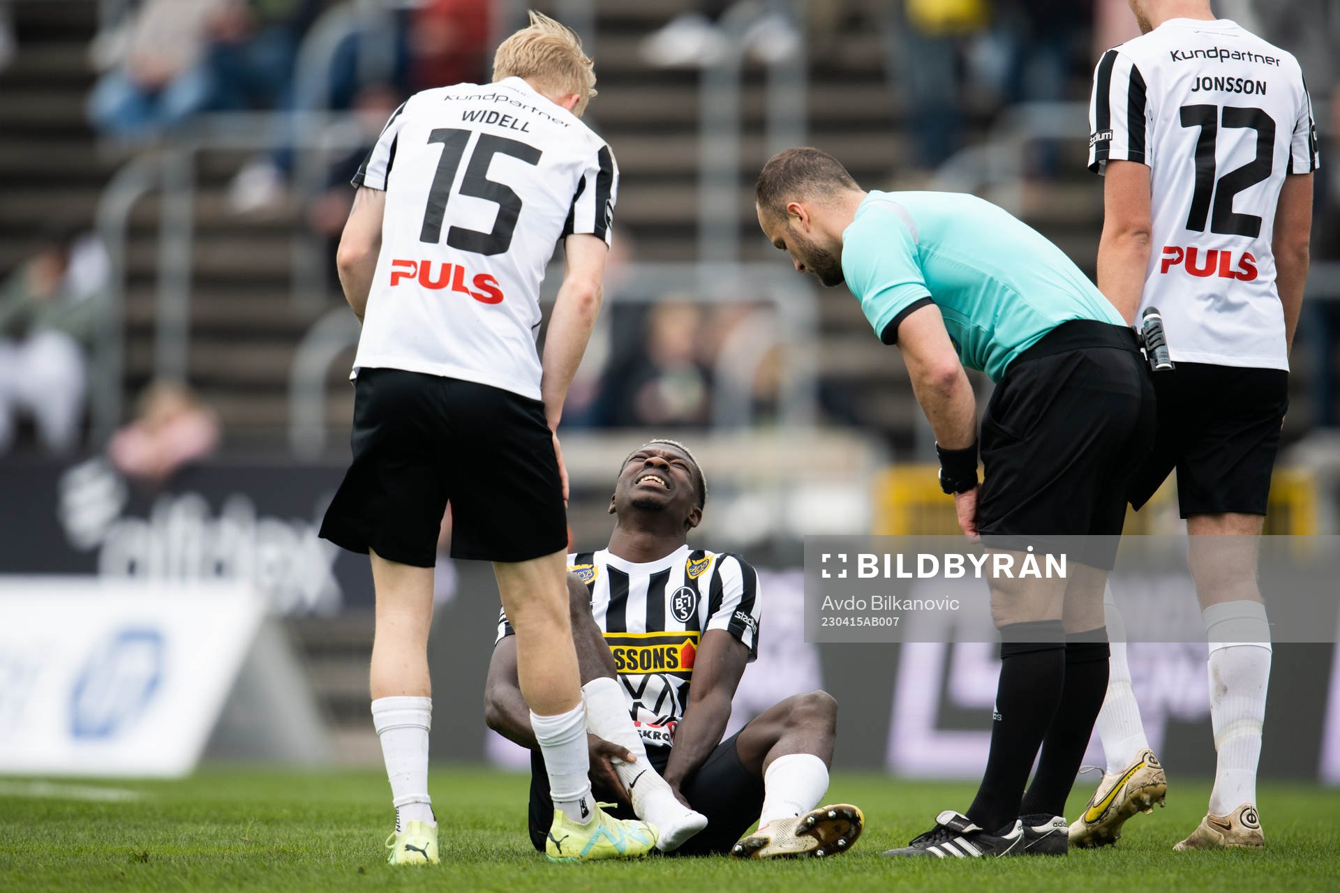 Landskronas Ousmane Diawara har ont