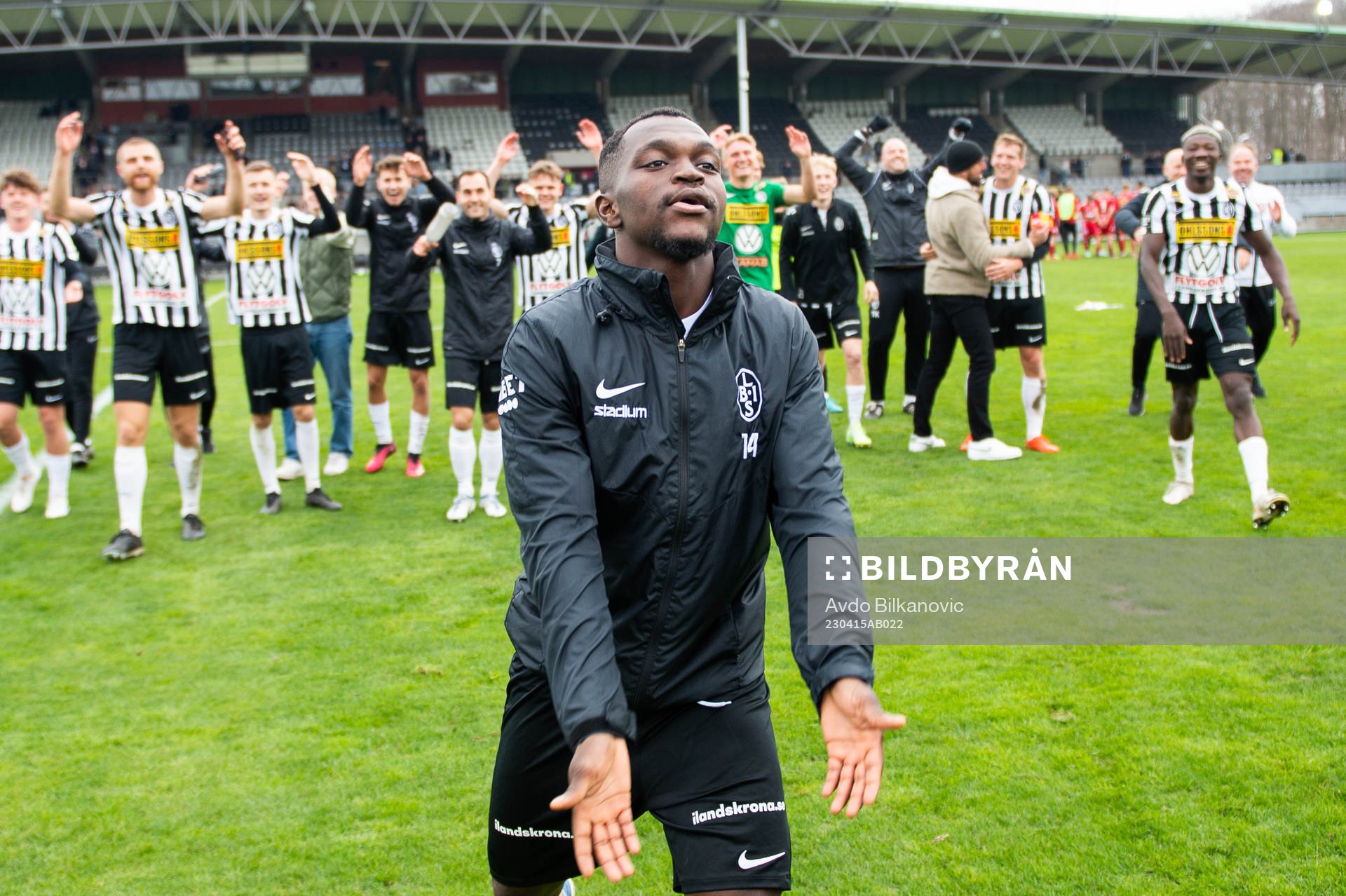 Landskronas Kofi Asare jublar