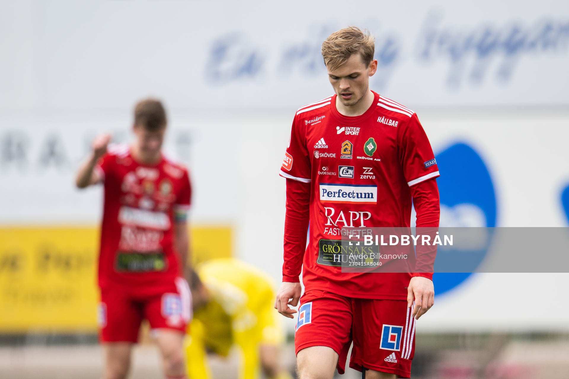 Skövde AIKs Lukas Rhöse deppar