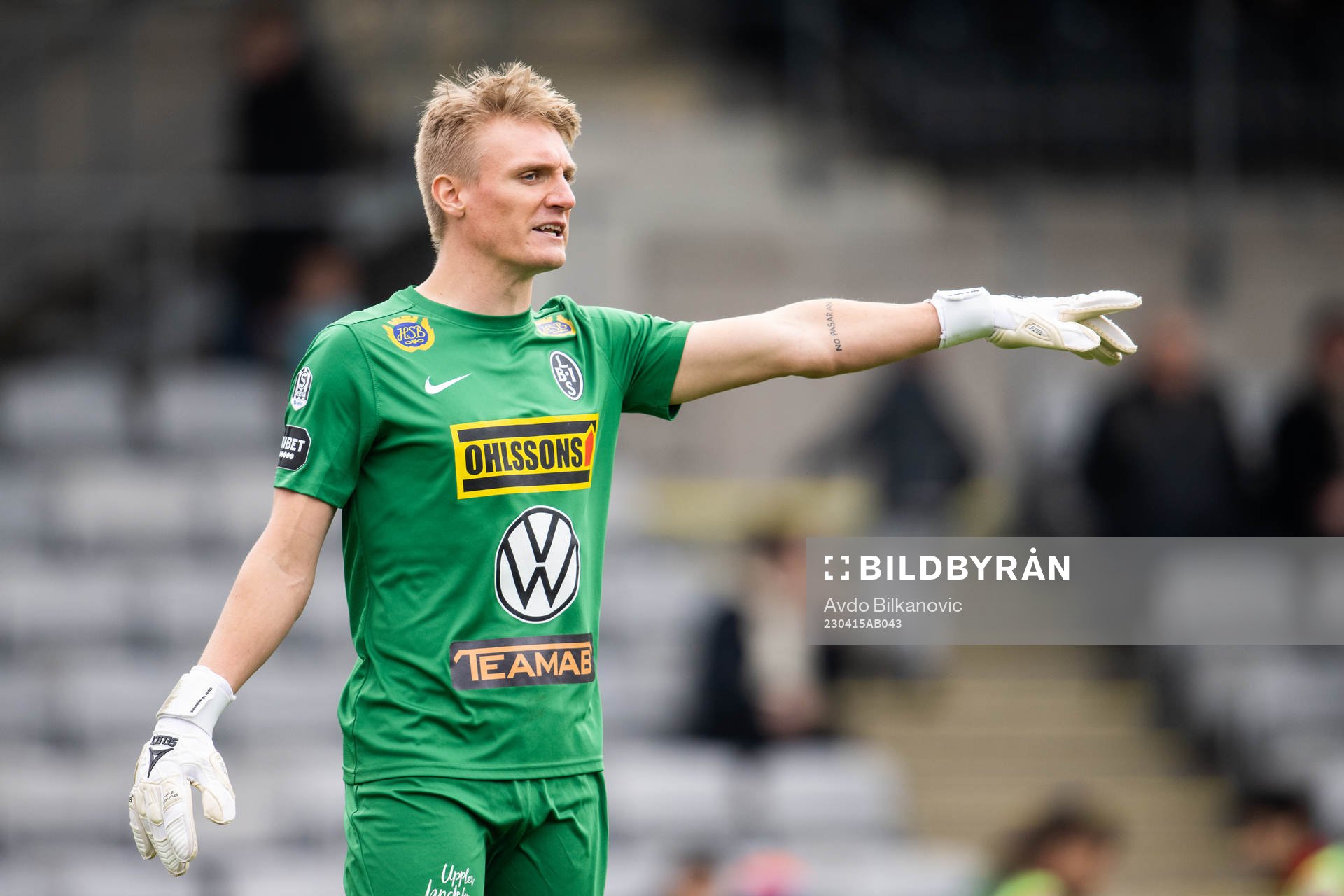Landskronas målvakt Svante Hildeman