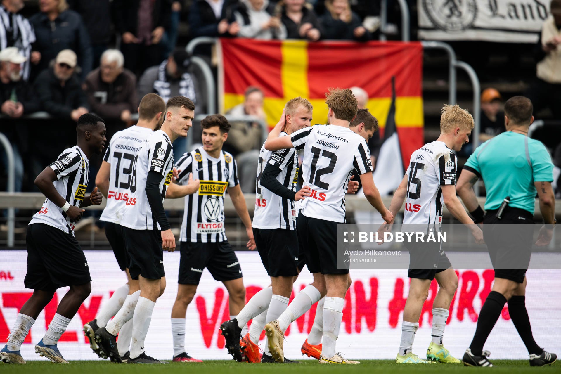 Landskronas Johan Rapp och Melker Jonsson jublar