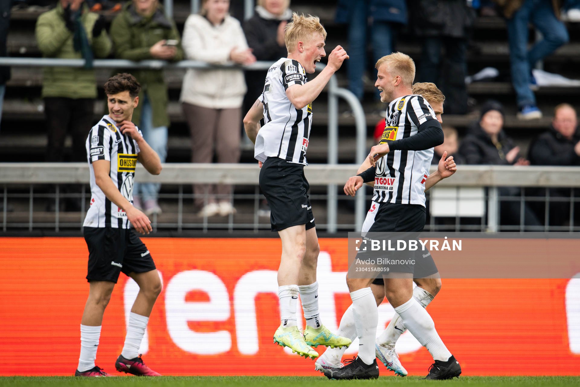 Landskronas Melker Widell och Johan Rapp jublar