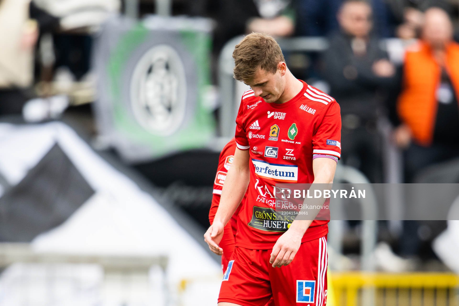 Skövde AIKs Filip Schyberg deppar