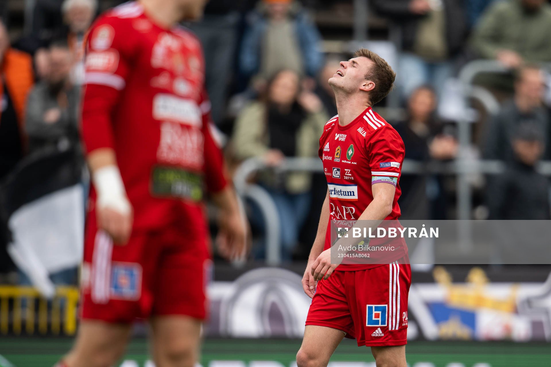 Skövde AIKs Filip Schyberg deppar