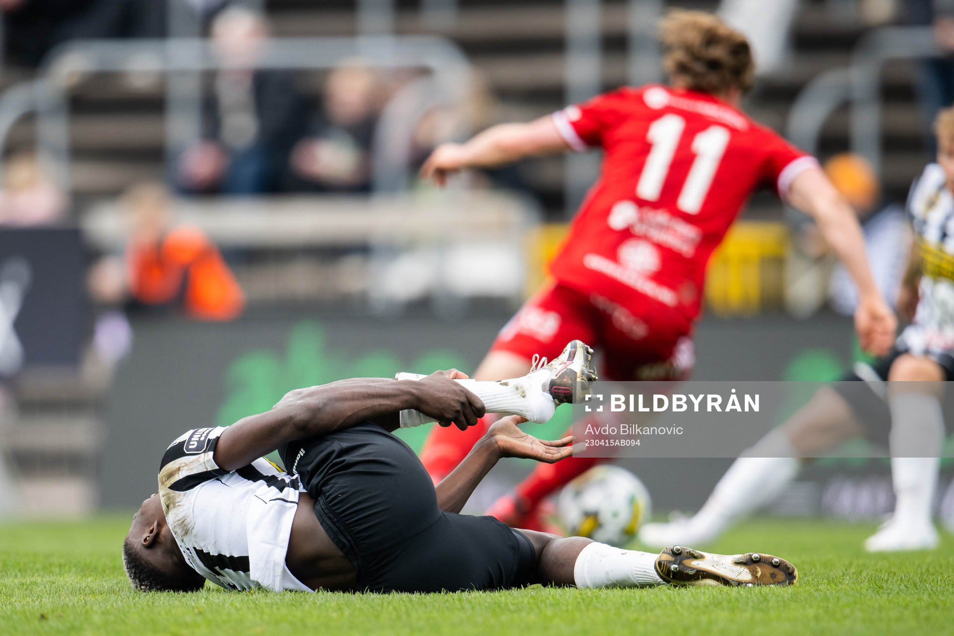 Landskronas Ousmane Diawara har ont