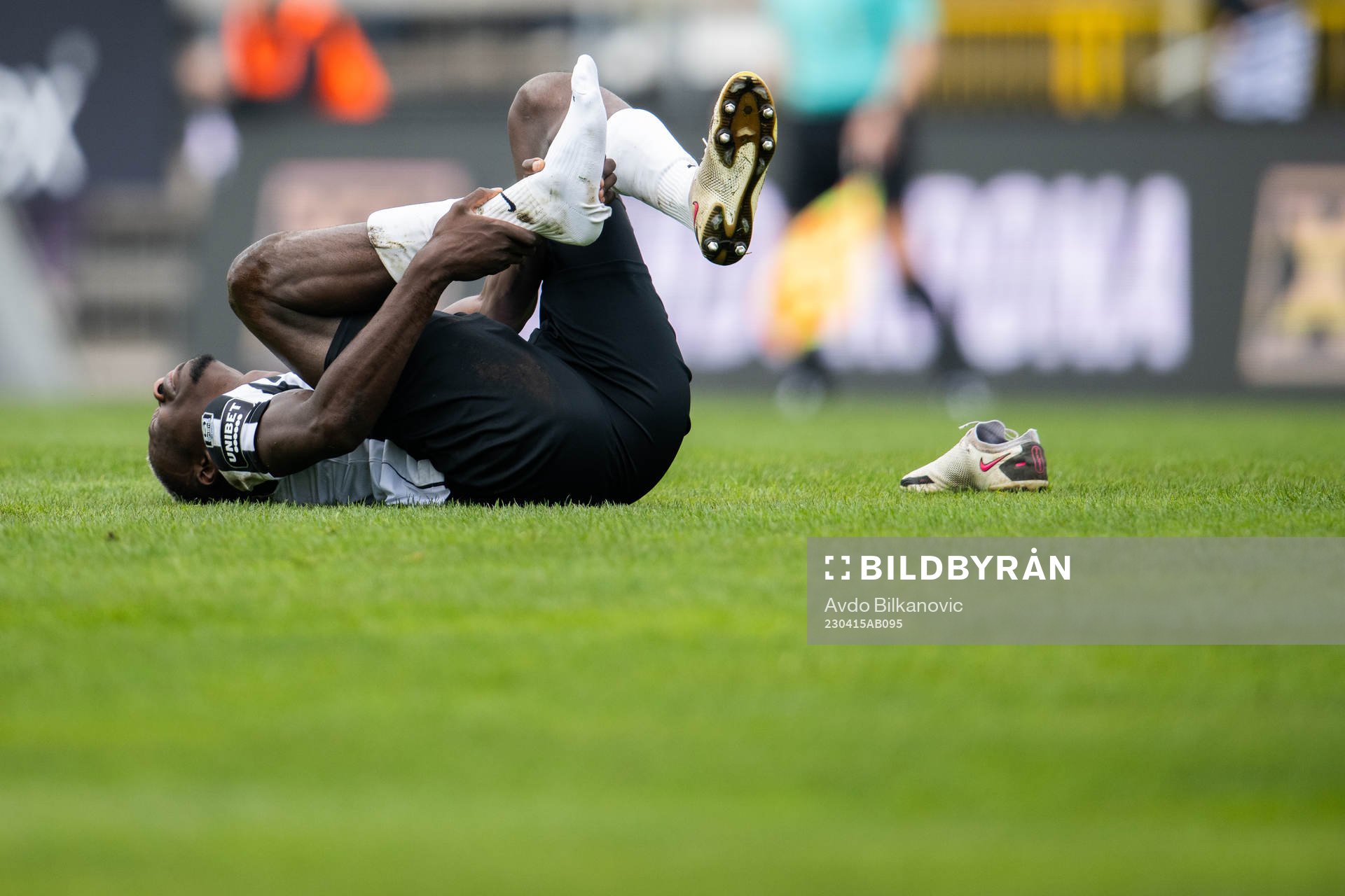 Landskronas Ousmane Diawara har ont