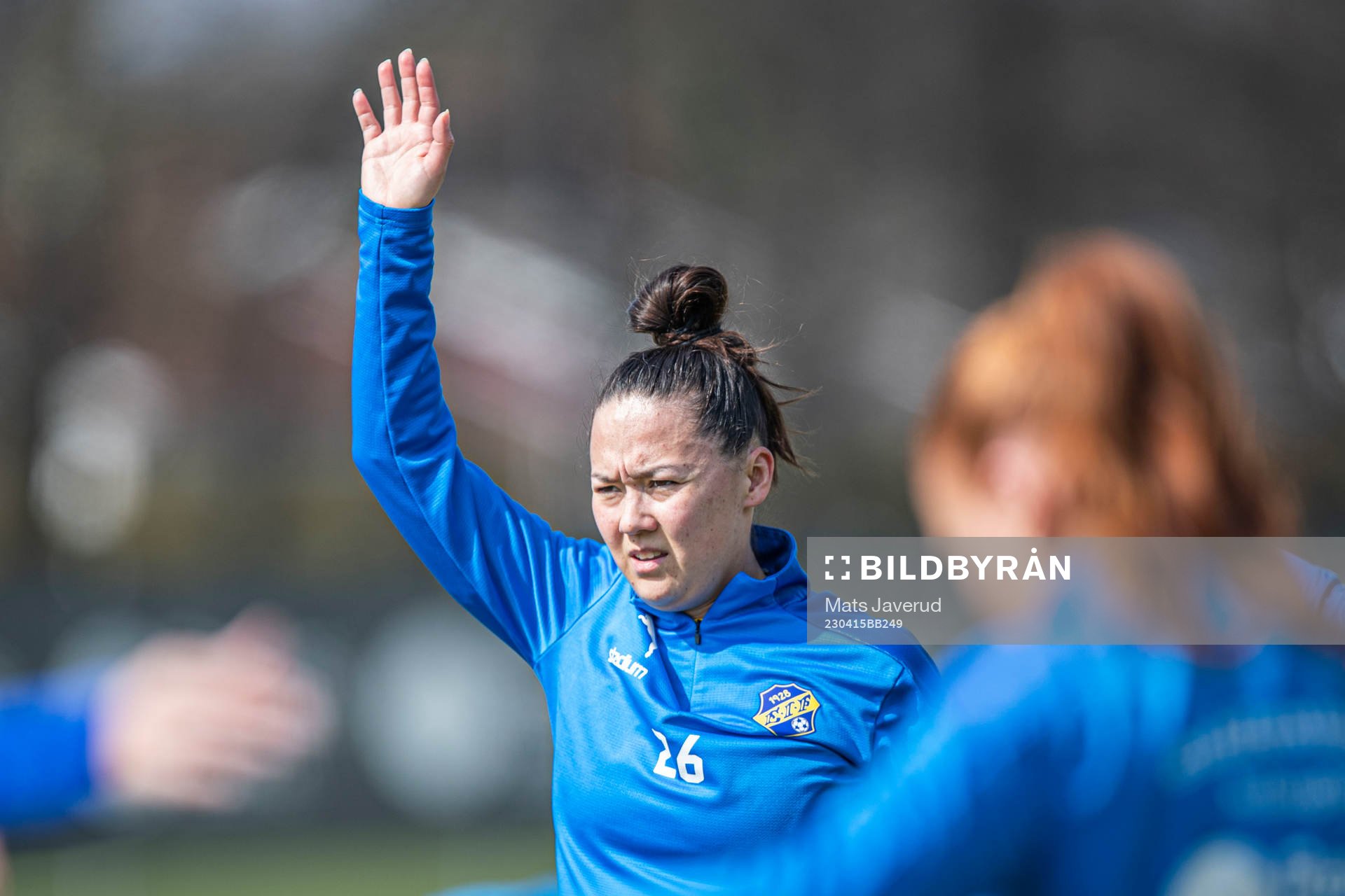 Eskilsminnes Isabel Maria Aguilar  fotbollsmatchen i