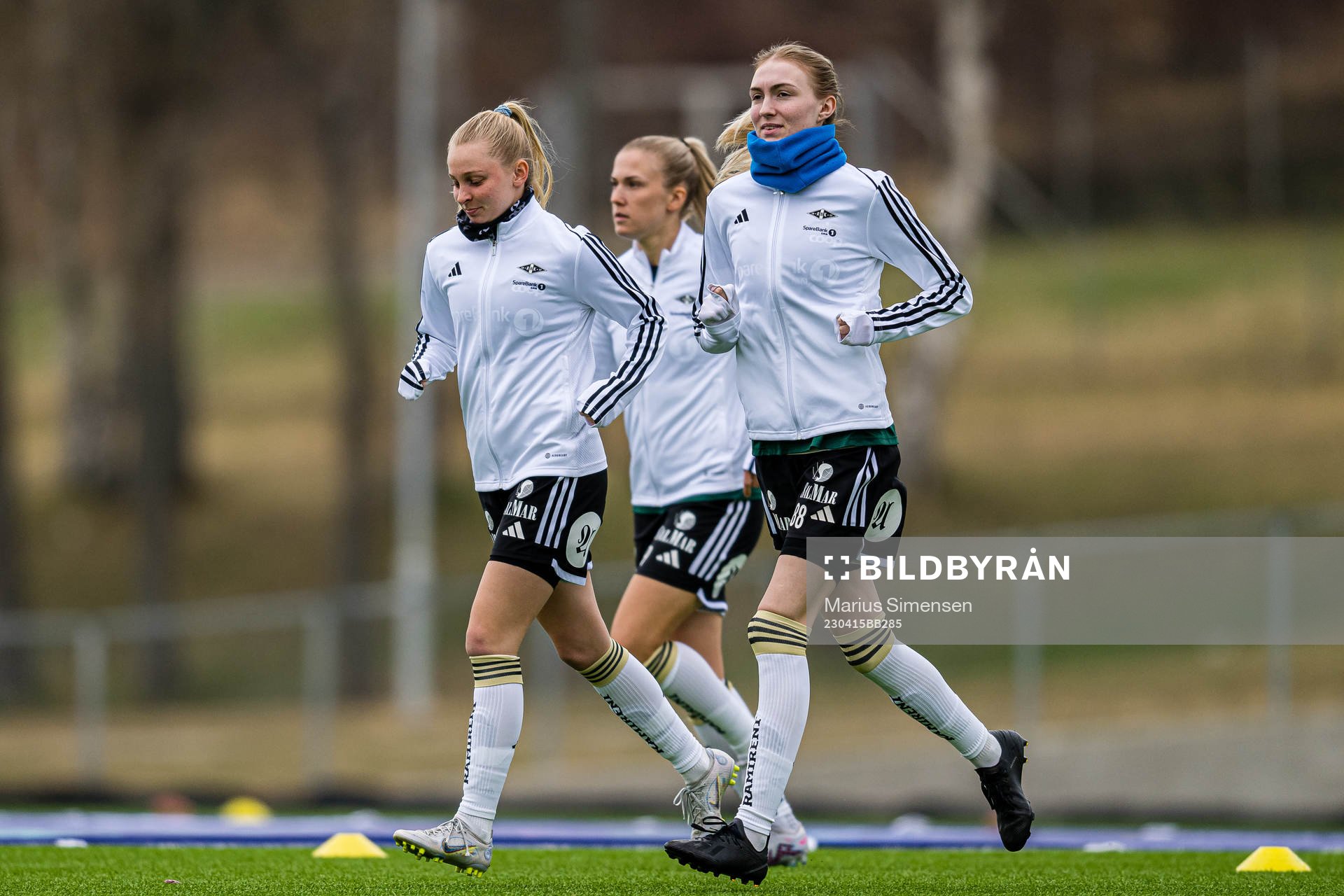 Emilie Lein of Rosenborg warms up