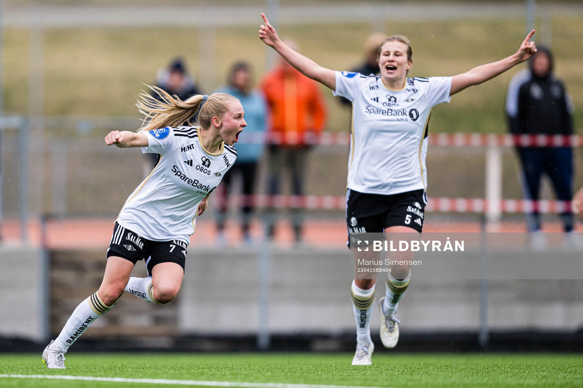 Emilie Marie Joramo of Rosenborg celebrates