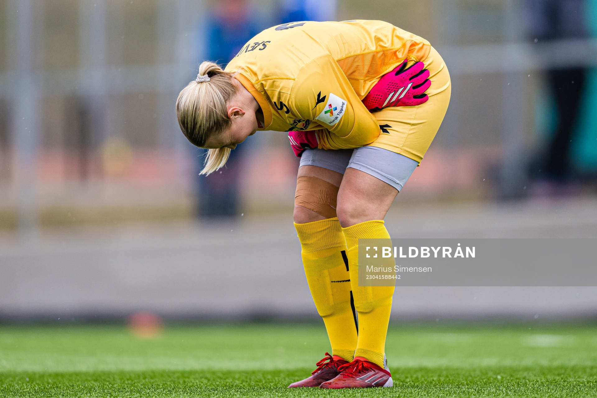 Hildegunn Sævik of Røa in pain