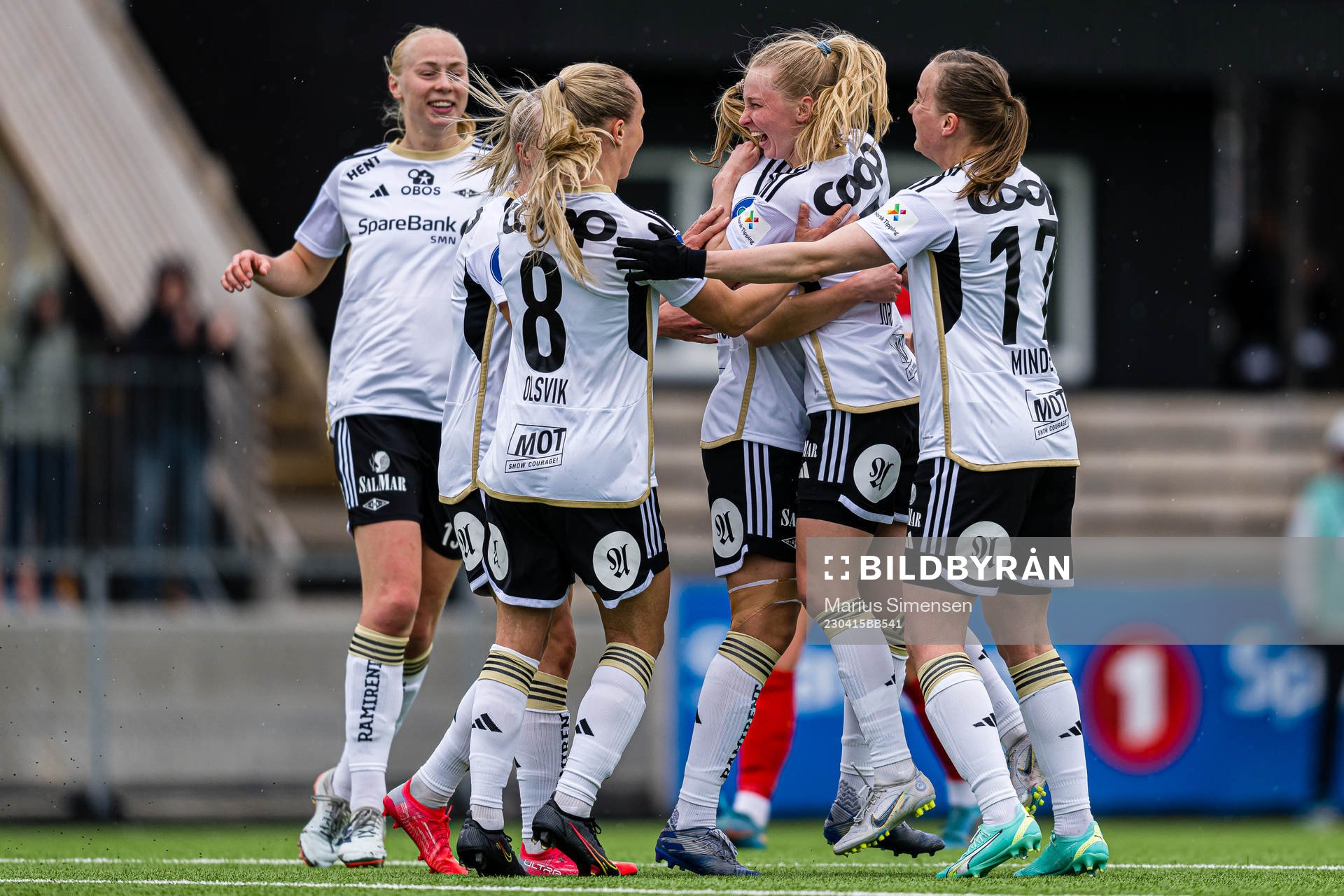 Emilie Marie Joramo of Rosenborg celebrates