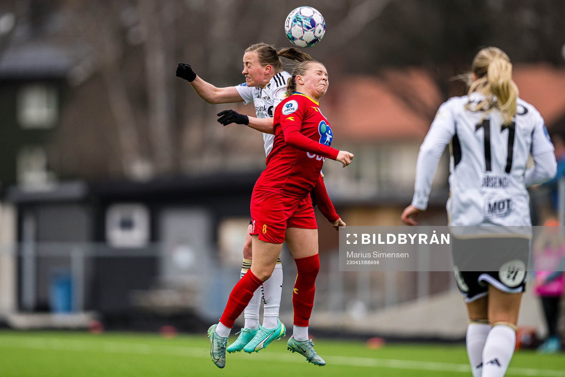 Kristine Minde of Rosenborg and Martine Humlestøl Midtbø