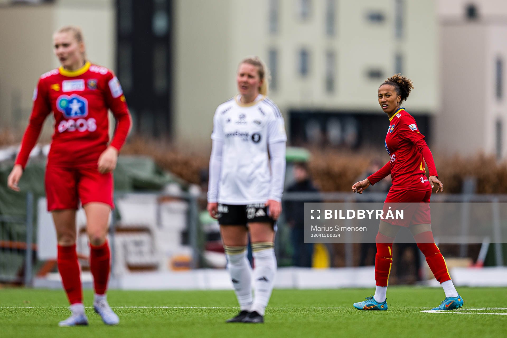 Cassandra Ella Archontoulis Bogere of Røa during the Toppserien football match between Rosenborg and Røa on April 15, 2023 in Trondheim.