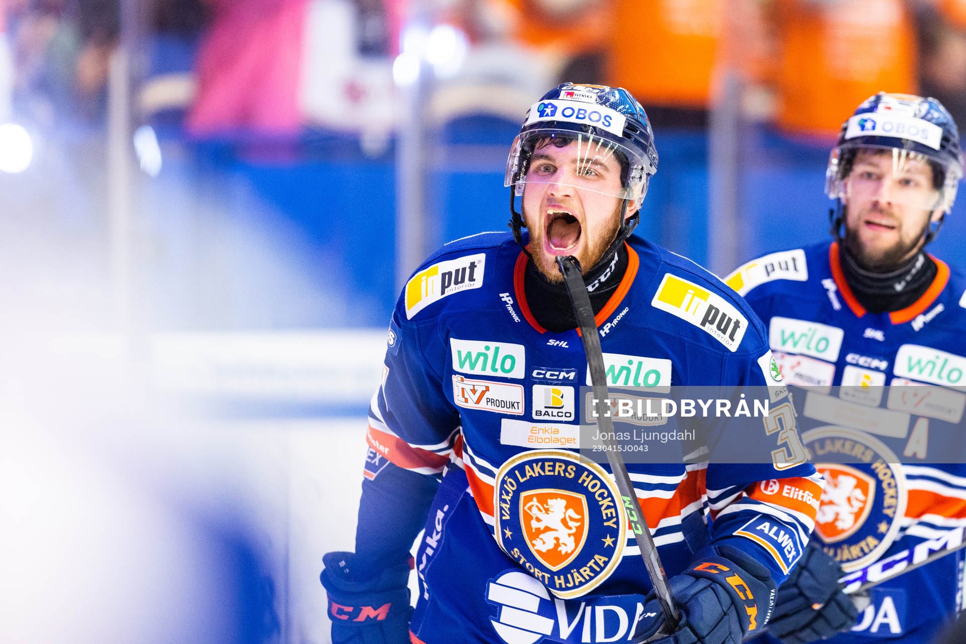 Växjös Glenn Gustafsson jublar