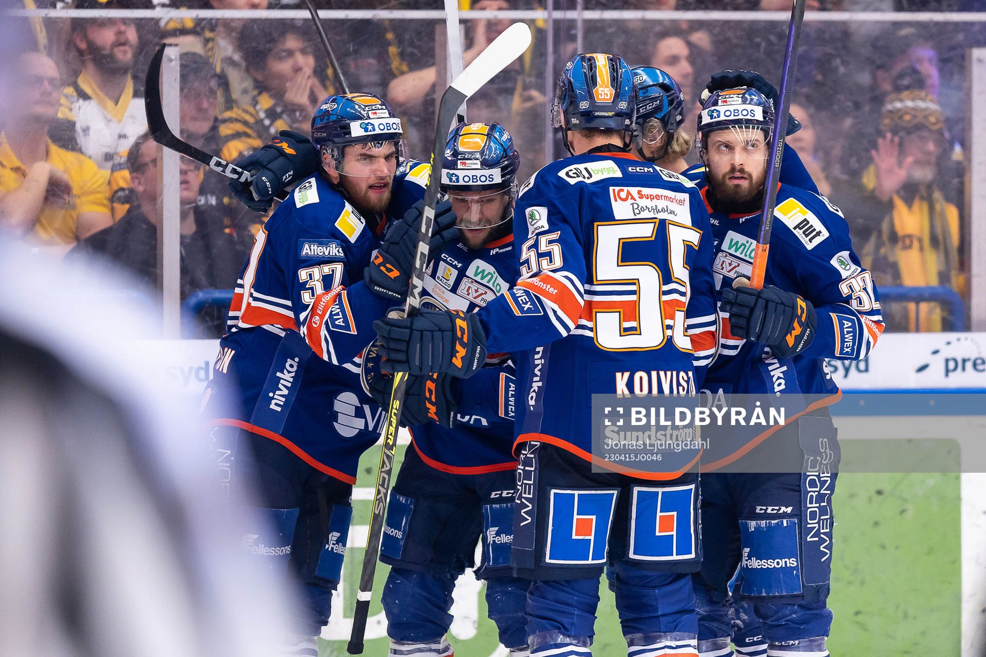 Växjös Glenn Gustafsson, Robert Rosén, Miika Koivisto
