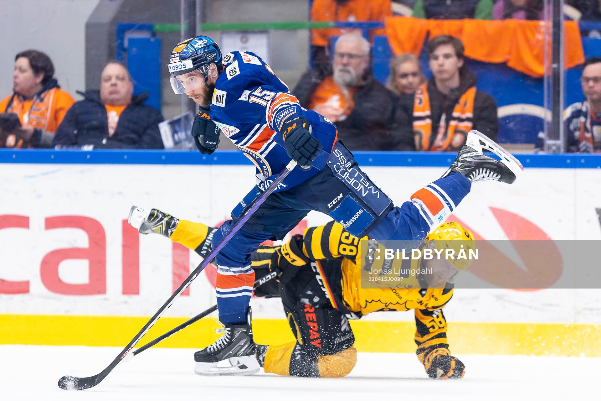 Växjös Dan Sexton och Skellefteås Oskar Nilsson