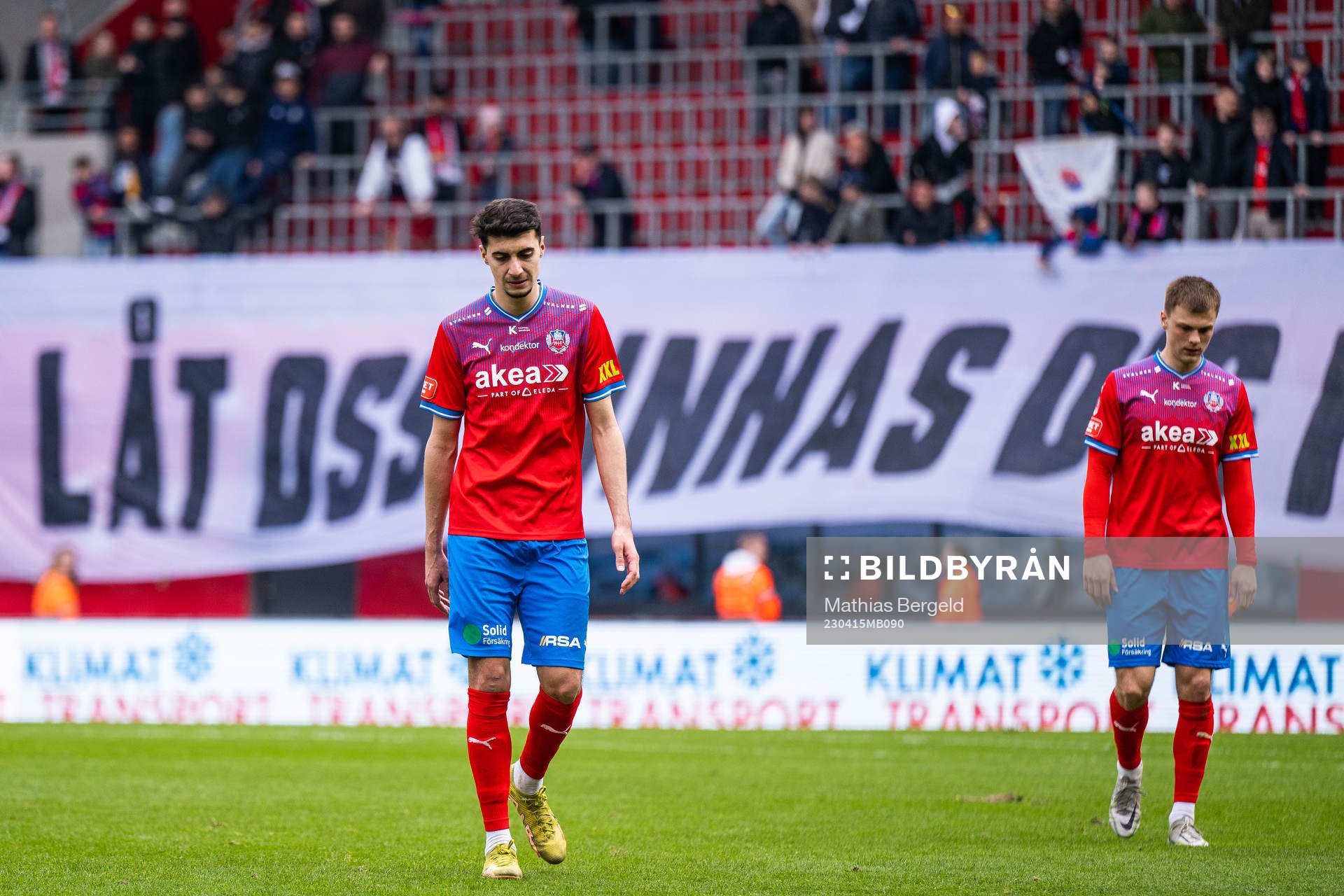 Helsingborgs Amar Muhsin och Erik Ring deppar