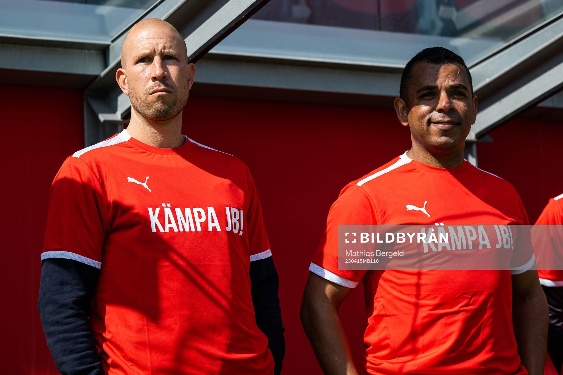 Helsingborgs tränare Mattias Lindström och tränare