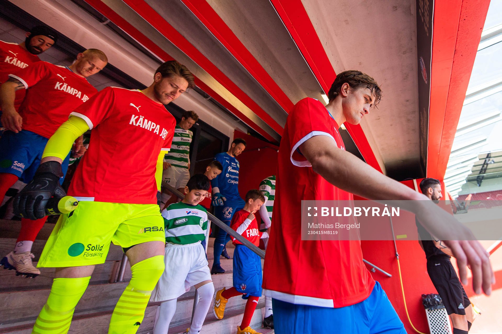 Helsingborgs målvakt Kalle Joelsson och Thomas Pauck Rogne