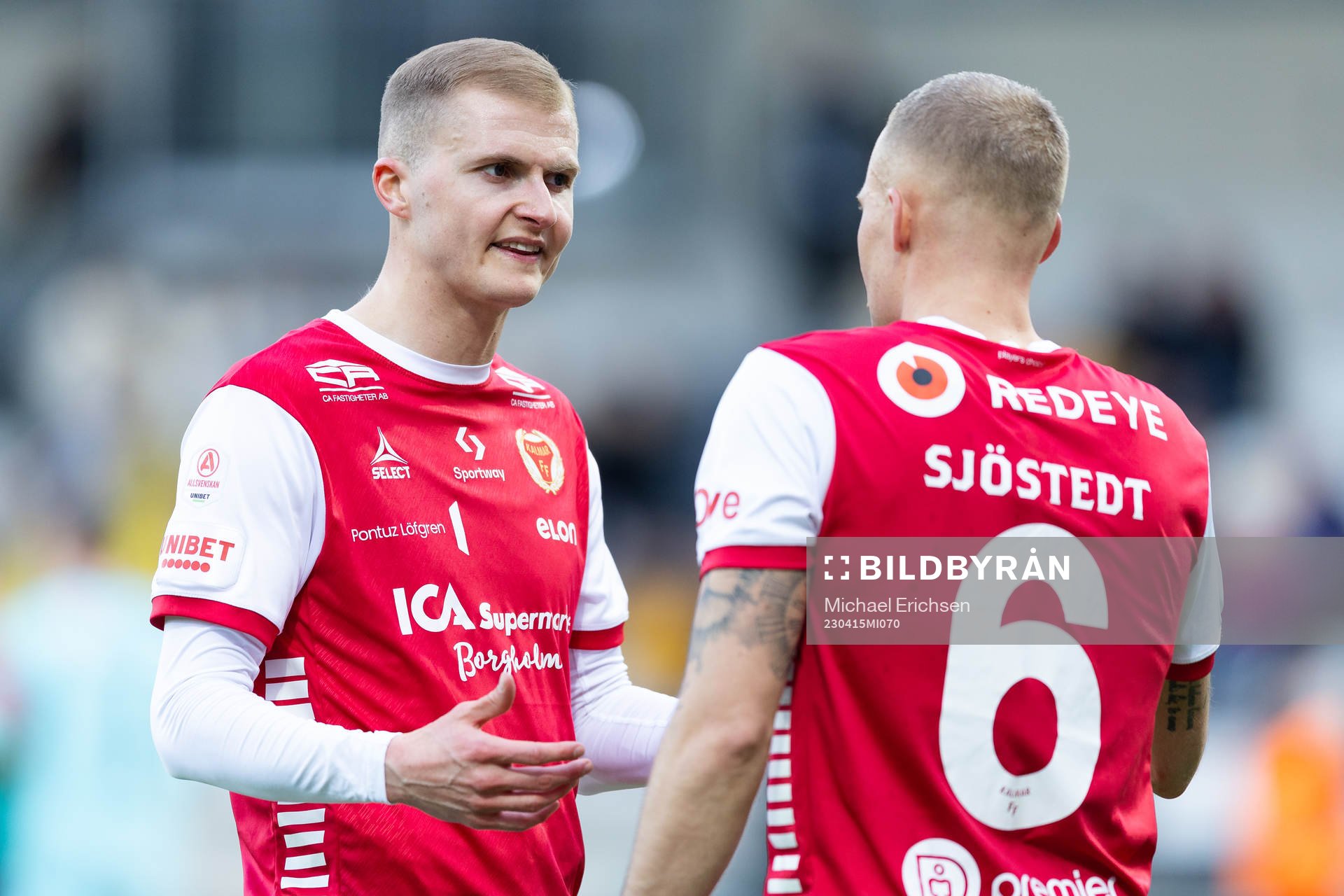 Kalmars David Kristjan Olafsson och Rasmus Sjöstedt