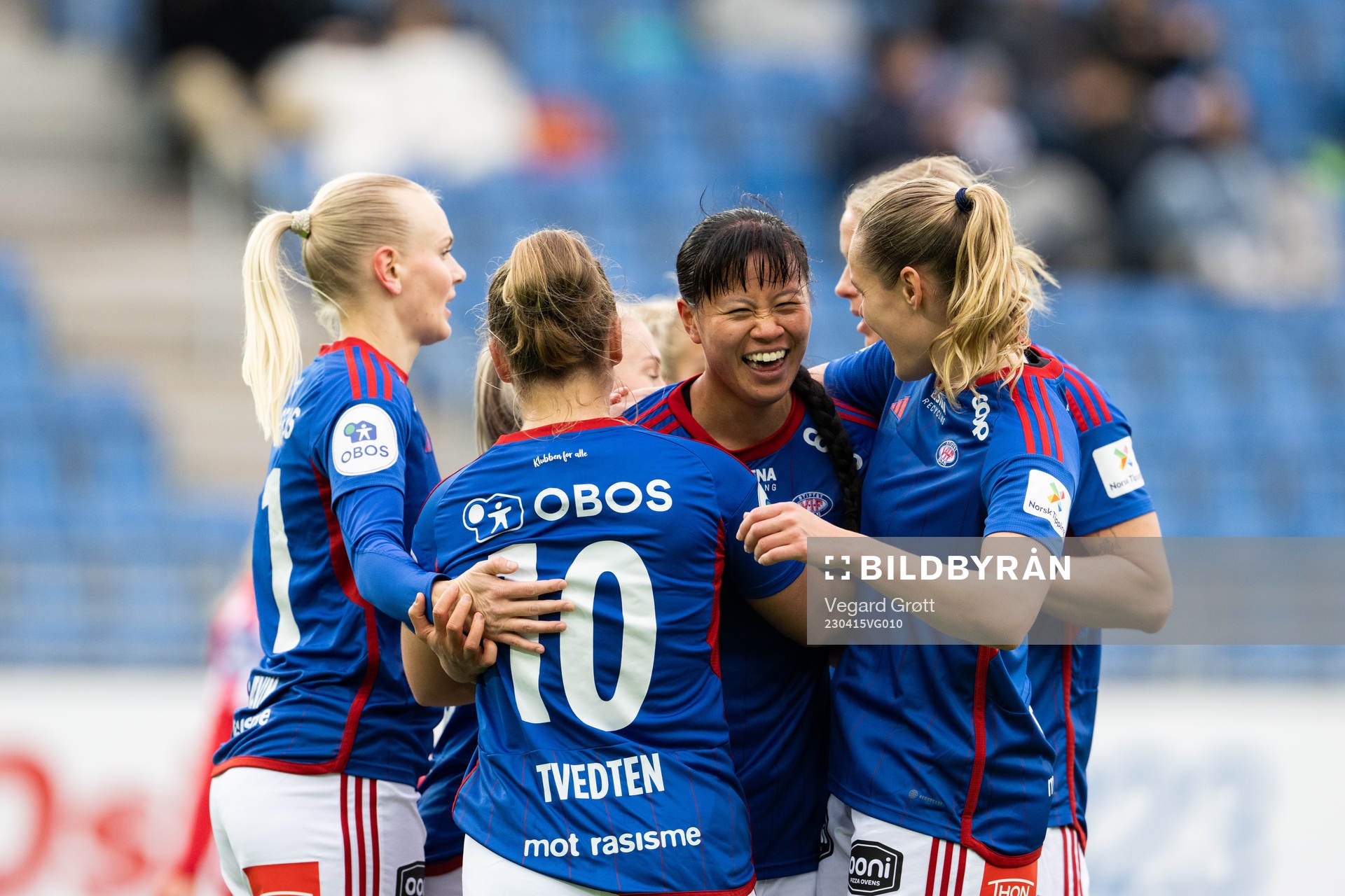 Ylinn Tennebø celebrates