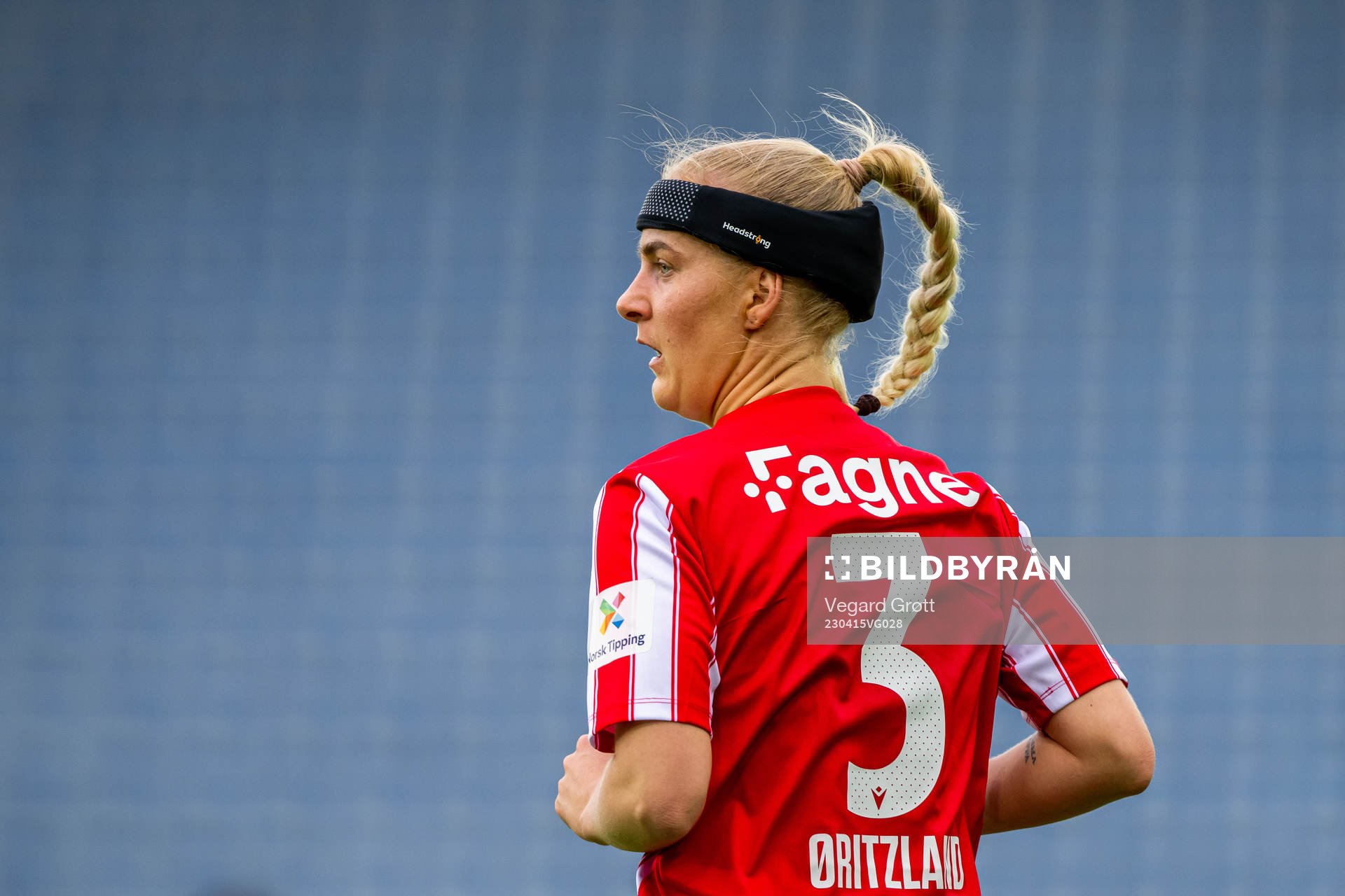 Trine Karin Øritzland of Avaldsnes during the Toppserien football match between Vålerenga and Avaldsnes on April 15, 2023 in Oslo. 