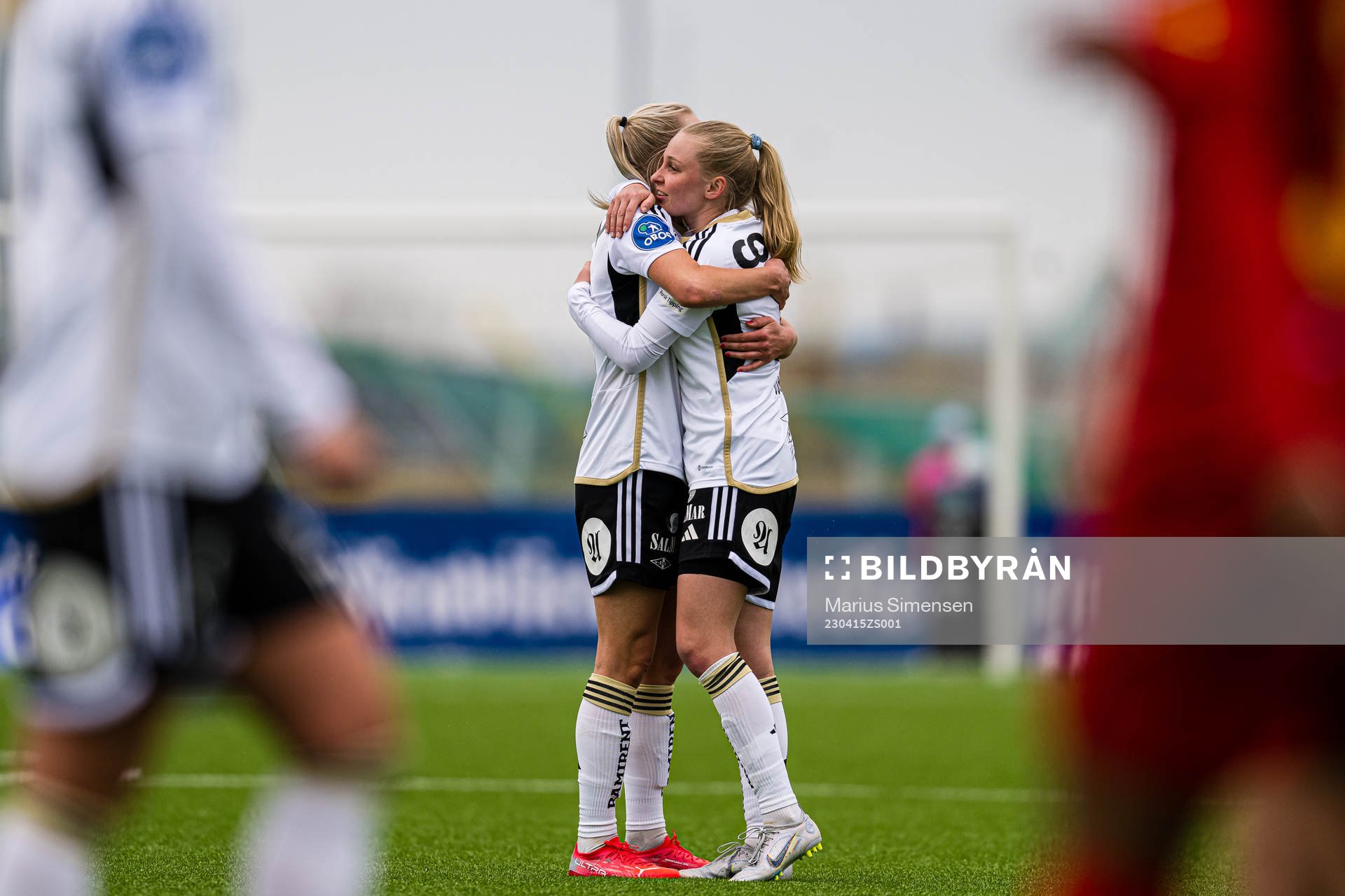 Emilie Marie Joramo of Rosenborg celebrates
