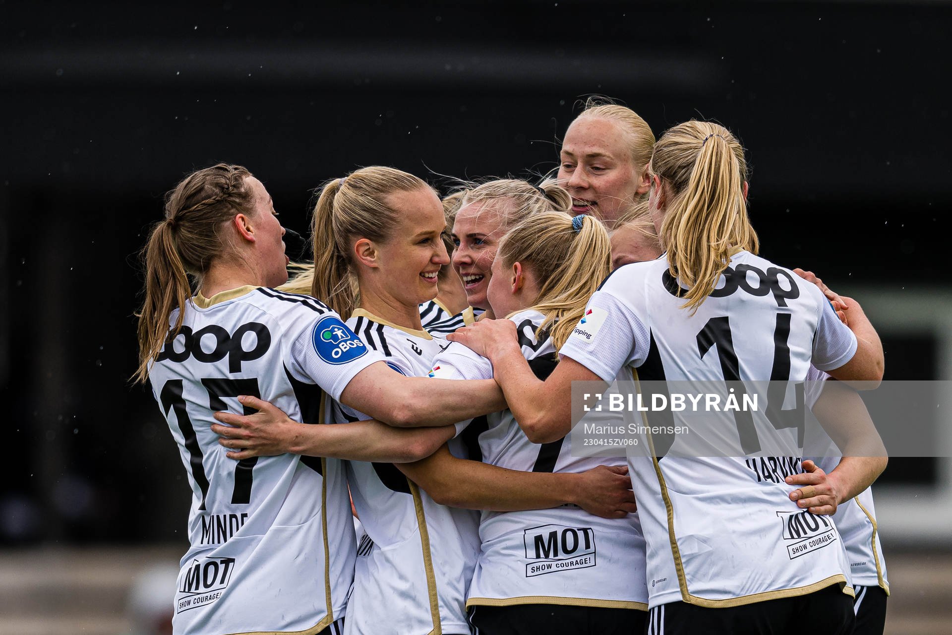 Emilie Marie Joramo of Rosenborg celebrates