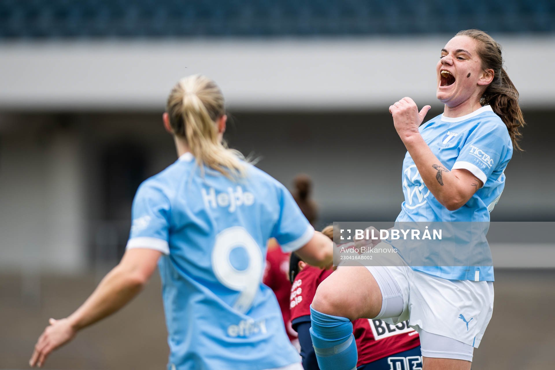 Malmö FFs Sarah Mellouk jublar