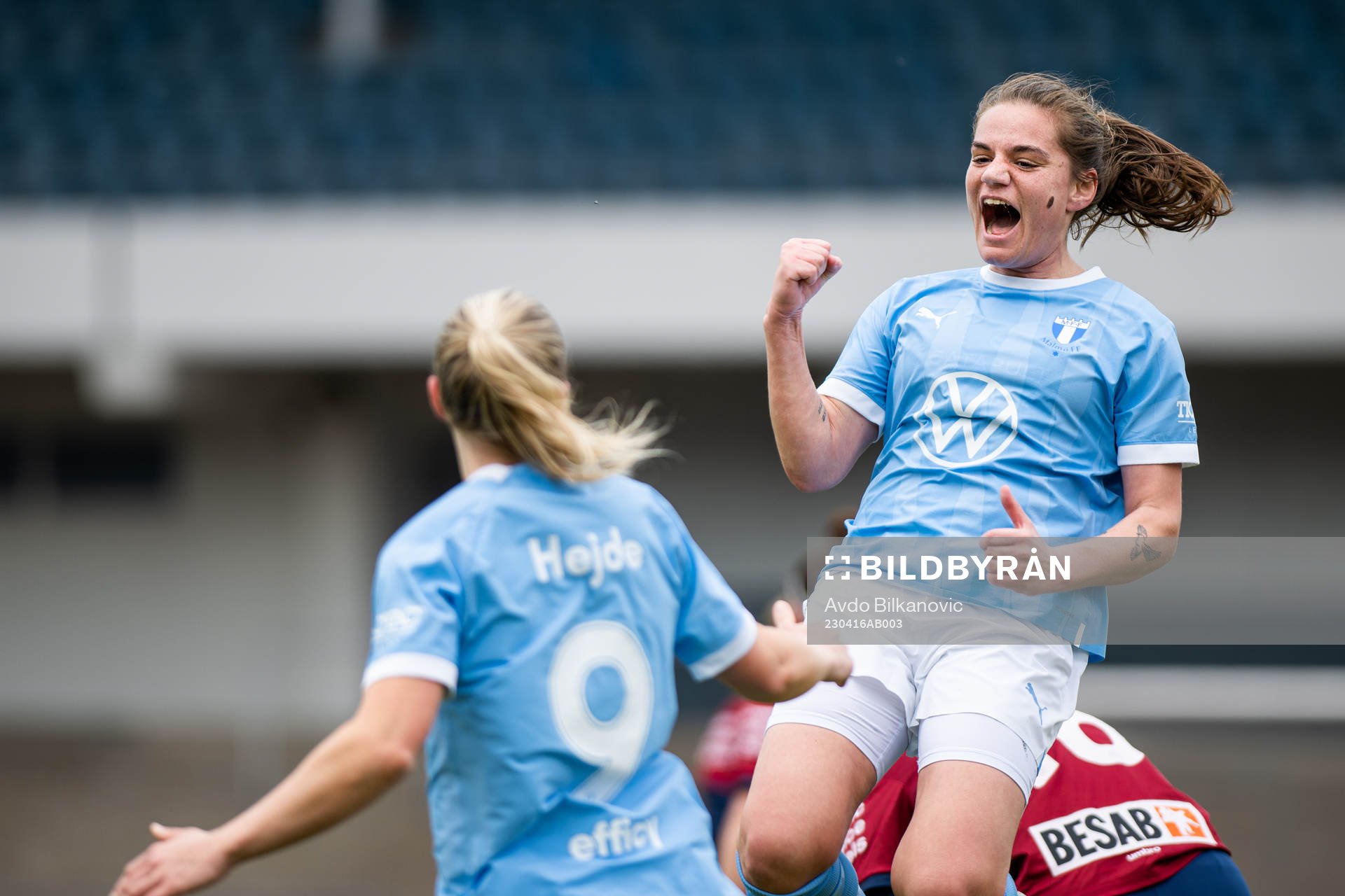 Malmö FFs Sarah Mellouk jublar