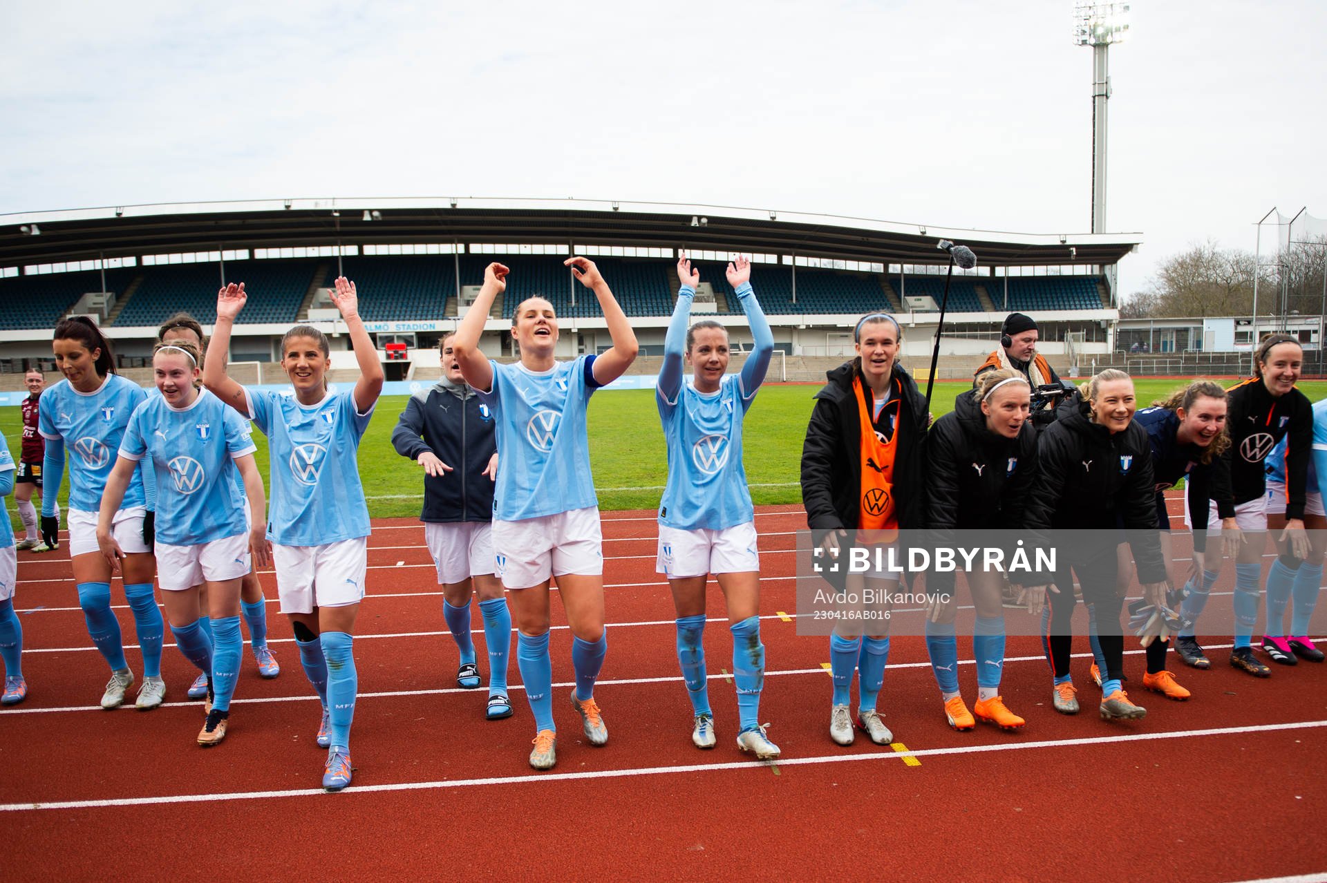 Malmö FFs spelare jublar
