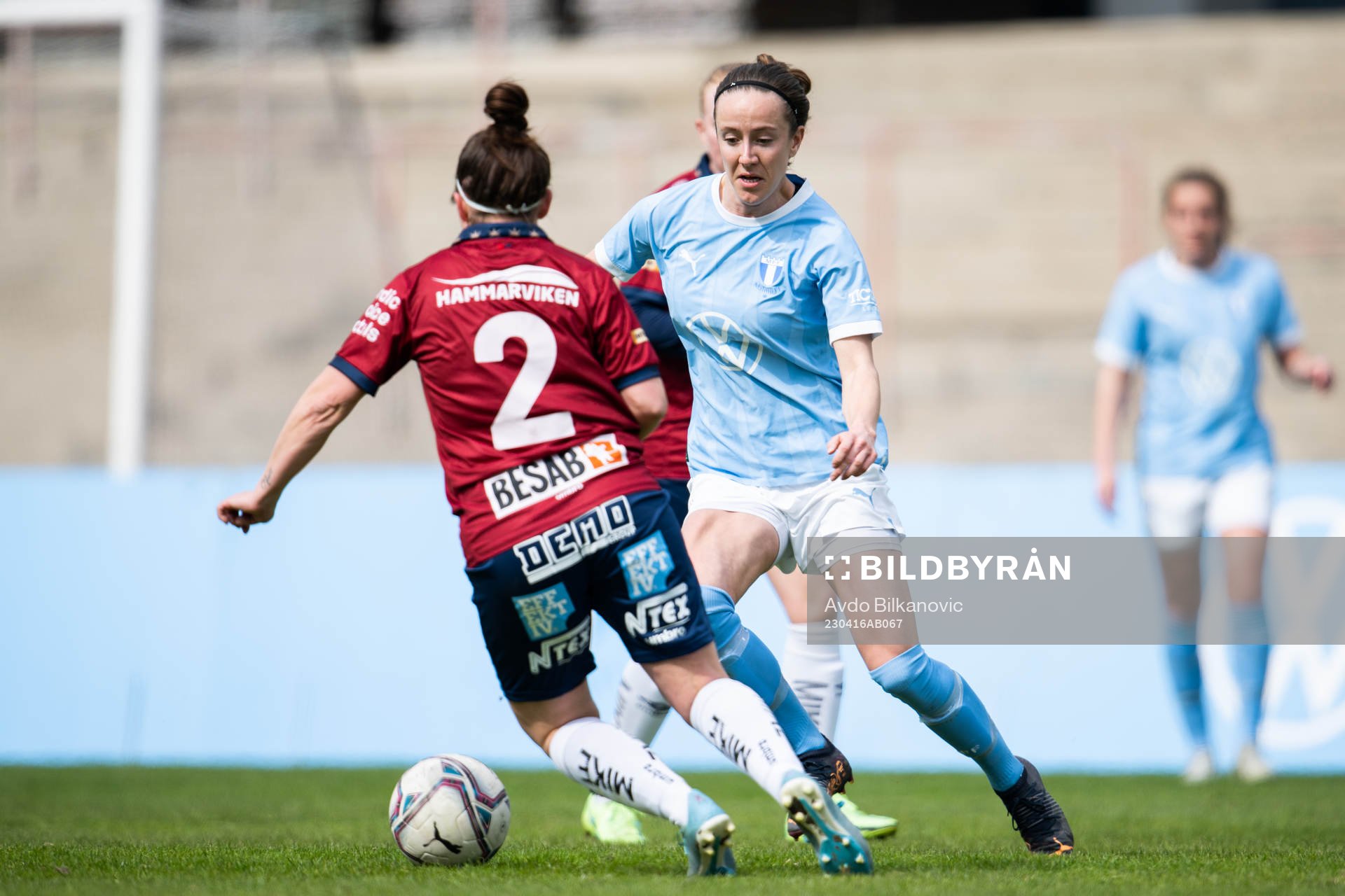 Malmö FFs Anna Plantin och Örgrytes Linn Andersson