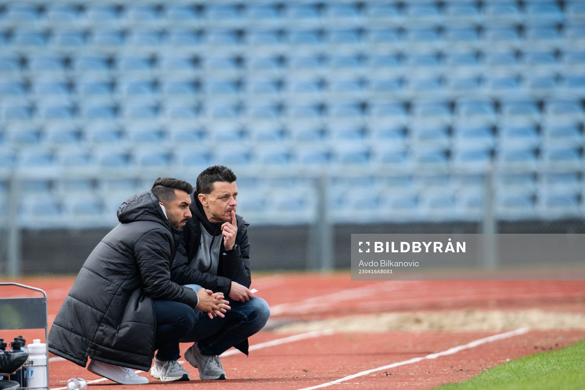 Malmö FFs tränare Maxim Khalil och assisterande tränare