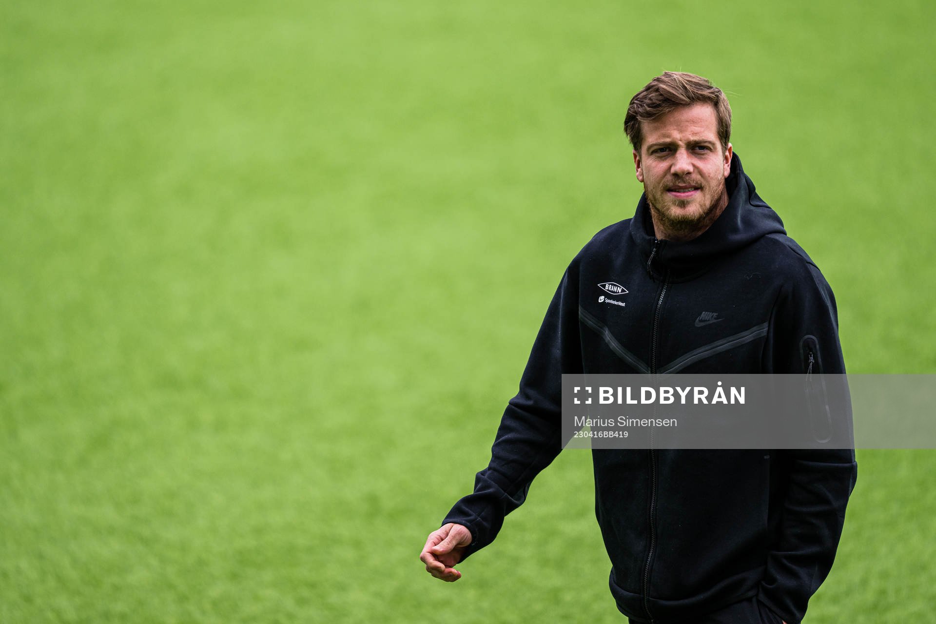 Frederik Børsting of Brann arrives