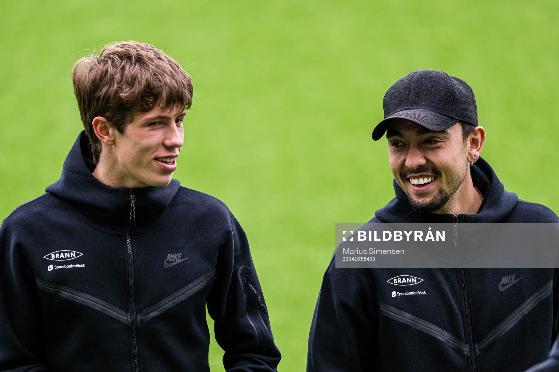 Niklas Jensen Wassberg and Niklas Castro of Brann arrives