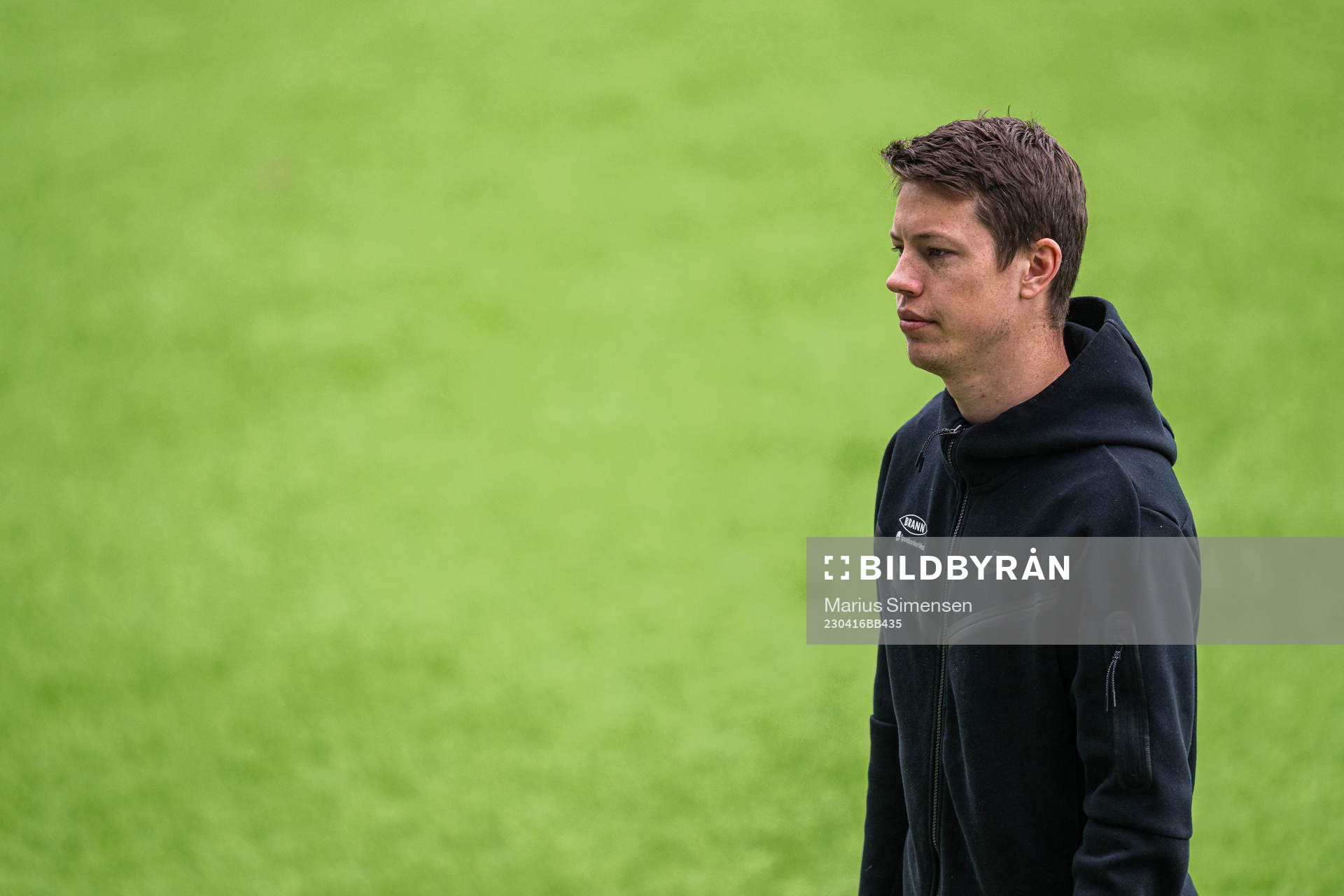 Mathias Rasmussen of Brann arrives