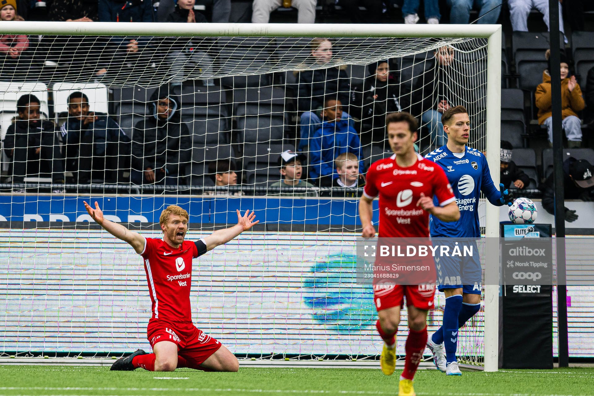 Sivert Heltne Nilsen of Brann reacts