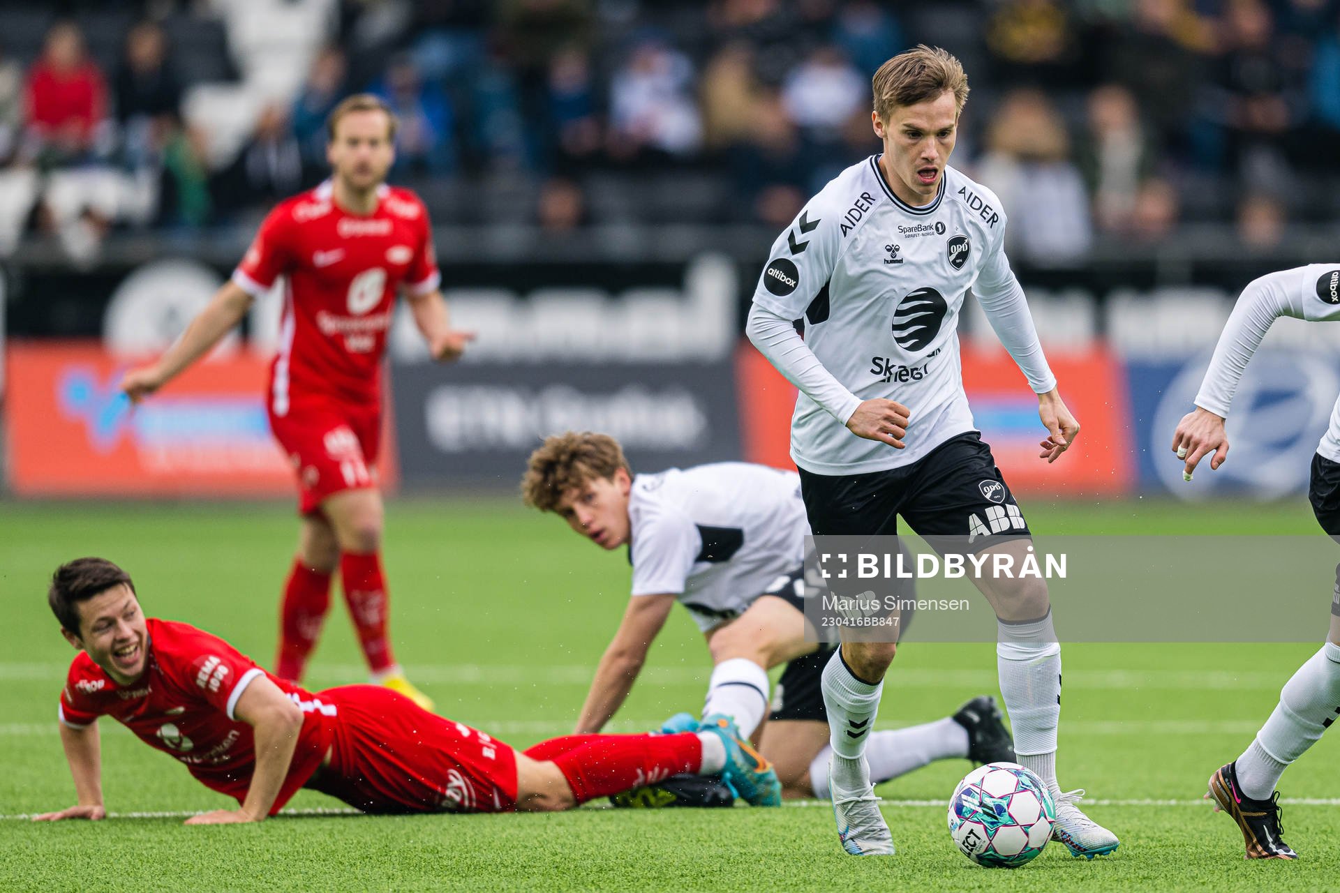 Conrad Wallem of Odd during the Eliteserien match between Odd and Brann on April 16, 2023 in Skien.