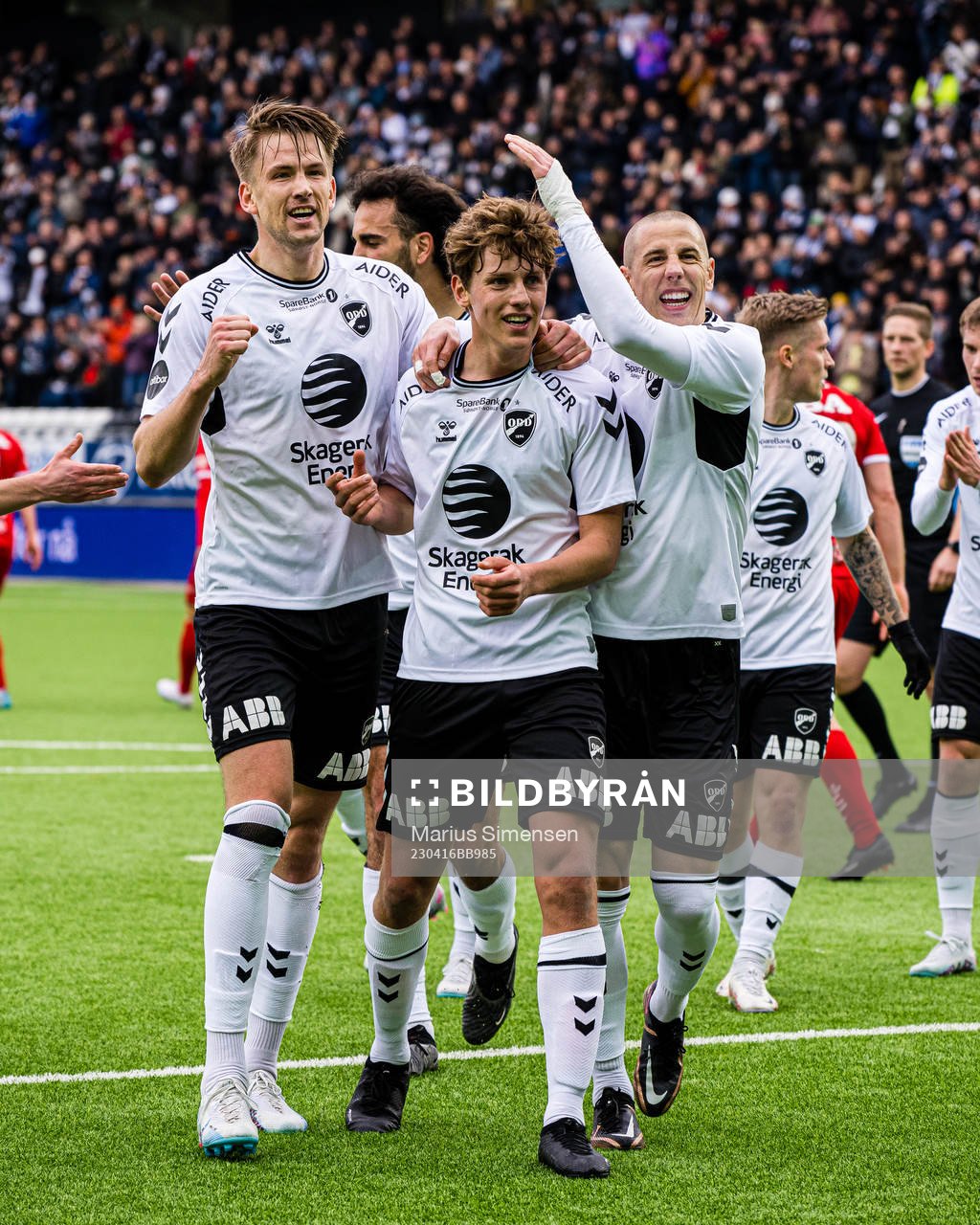 Filip Jørgensen of Odd celebrates