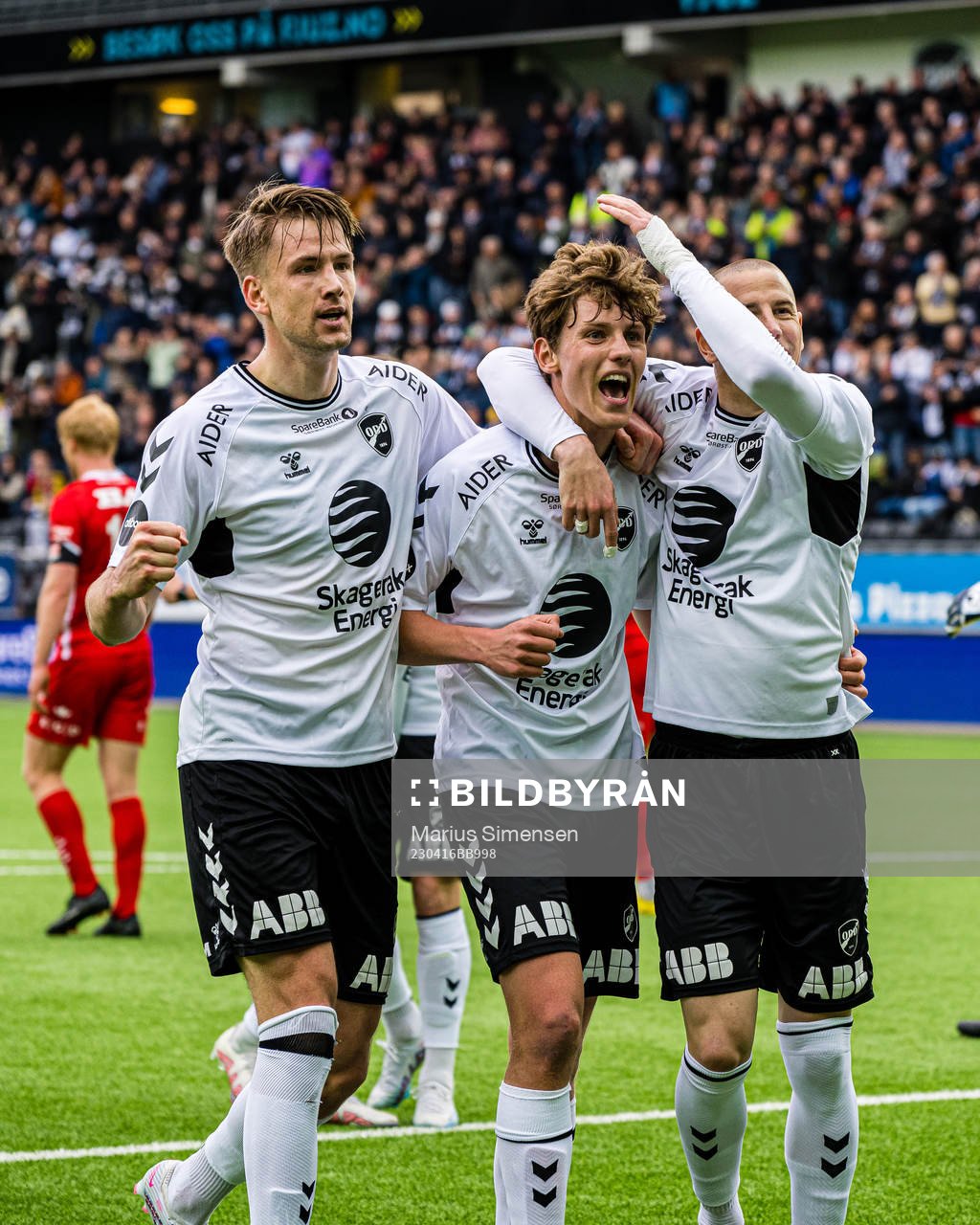Filip Jørgensen of Odd celebrates
