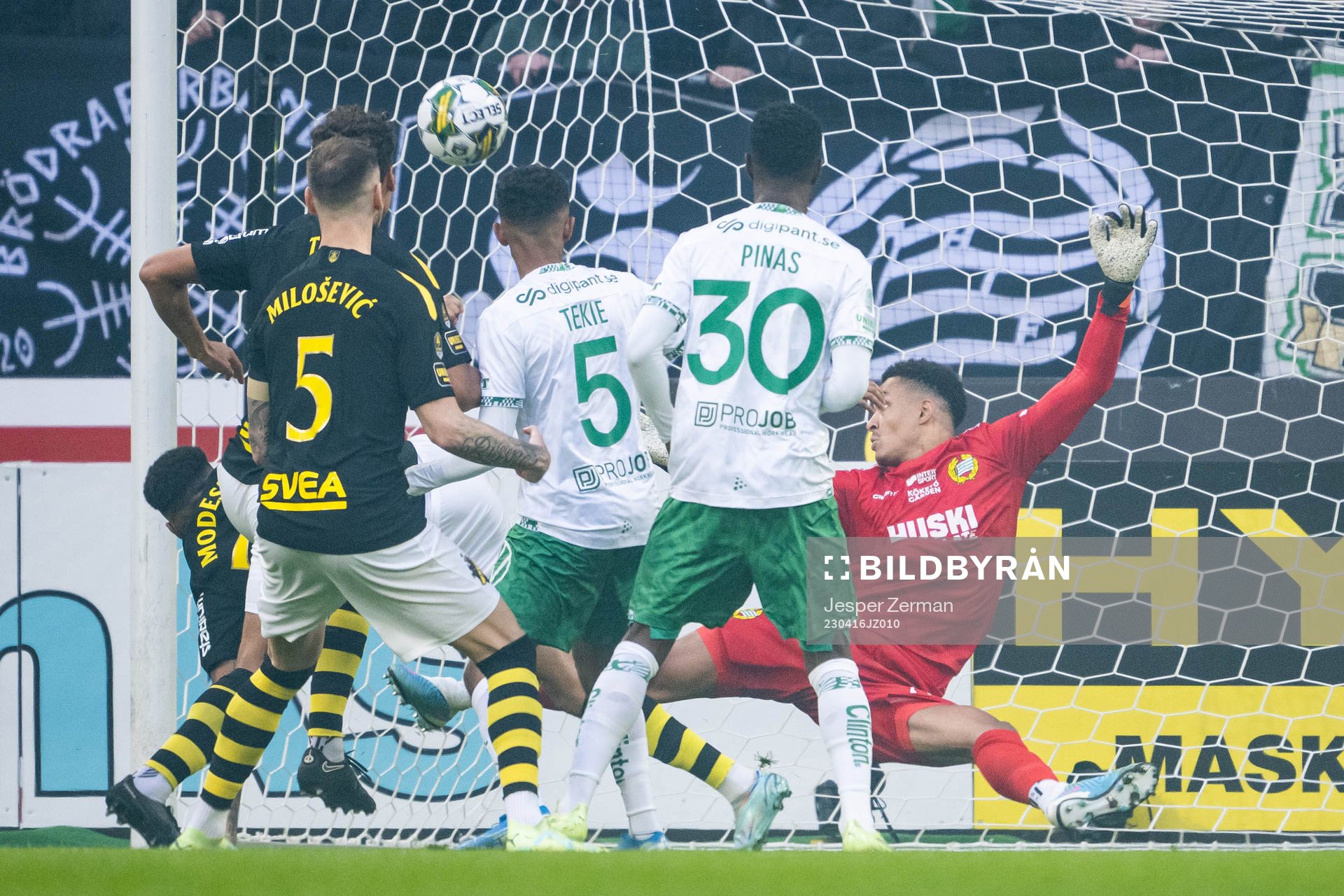 Hammarbys målvakt Oliver Dovin