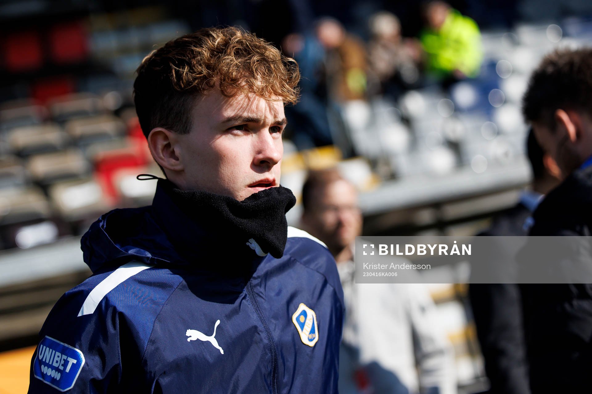 Halmstads Alexander Johansson före fotbollsmatchen i